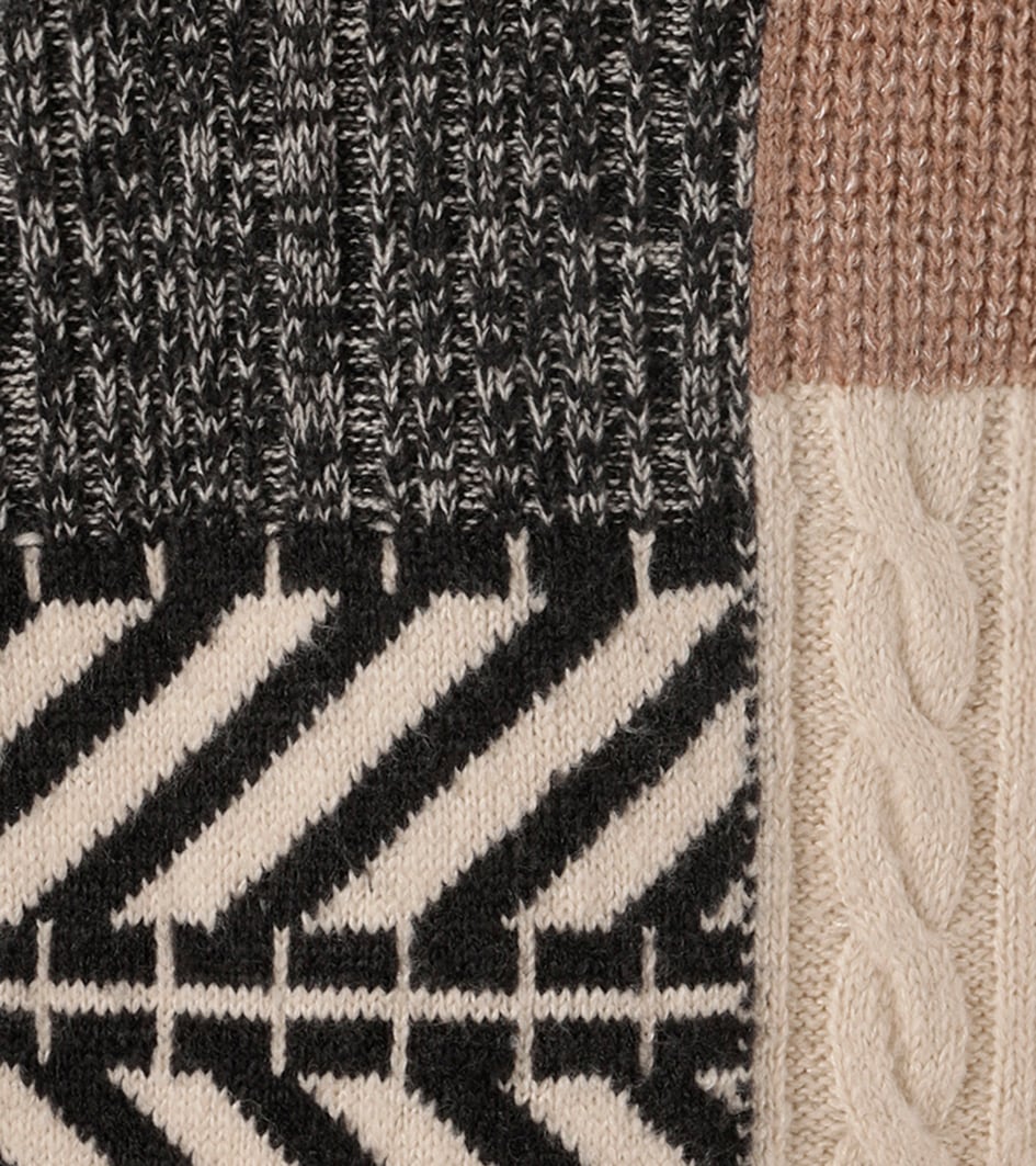 Aniston CASUAL Strickpullover im farbharmonischem Patch-Dessin