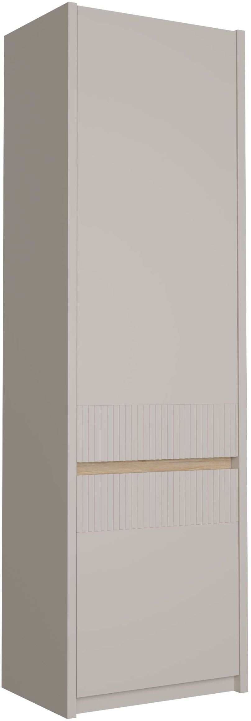 FORTE Drehtürenschrank »Oak Squere« B/H/T 60,6/197,4/41,7 cm/ Softclose, inklusive Beleuchtung