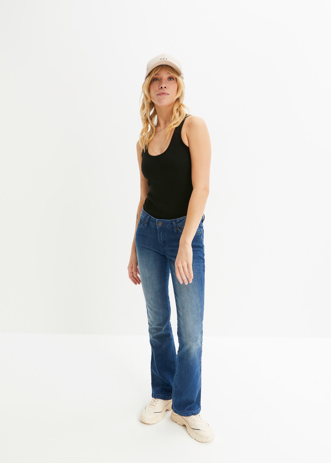 bonprix Tanktop Packung, 2 Ringerrücken, Ripp-Qualität