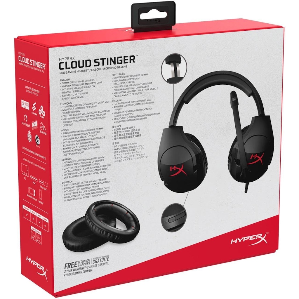 HyperX Gaming-Headset »Cloud Stinger Wireless«, Rauschunterdrückung