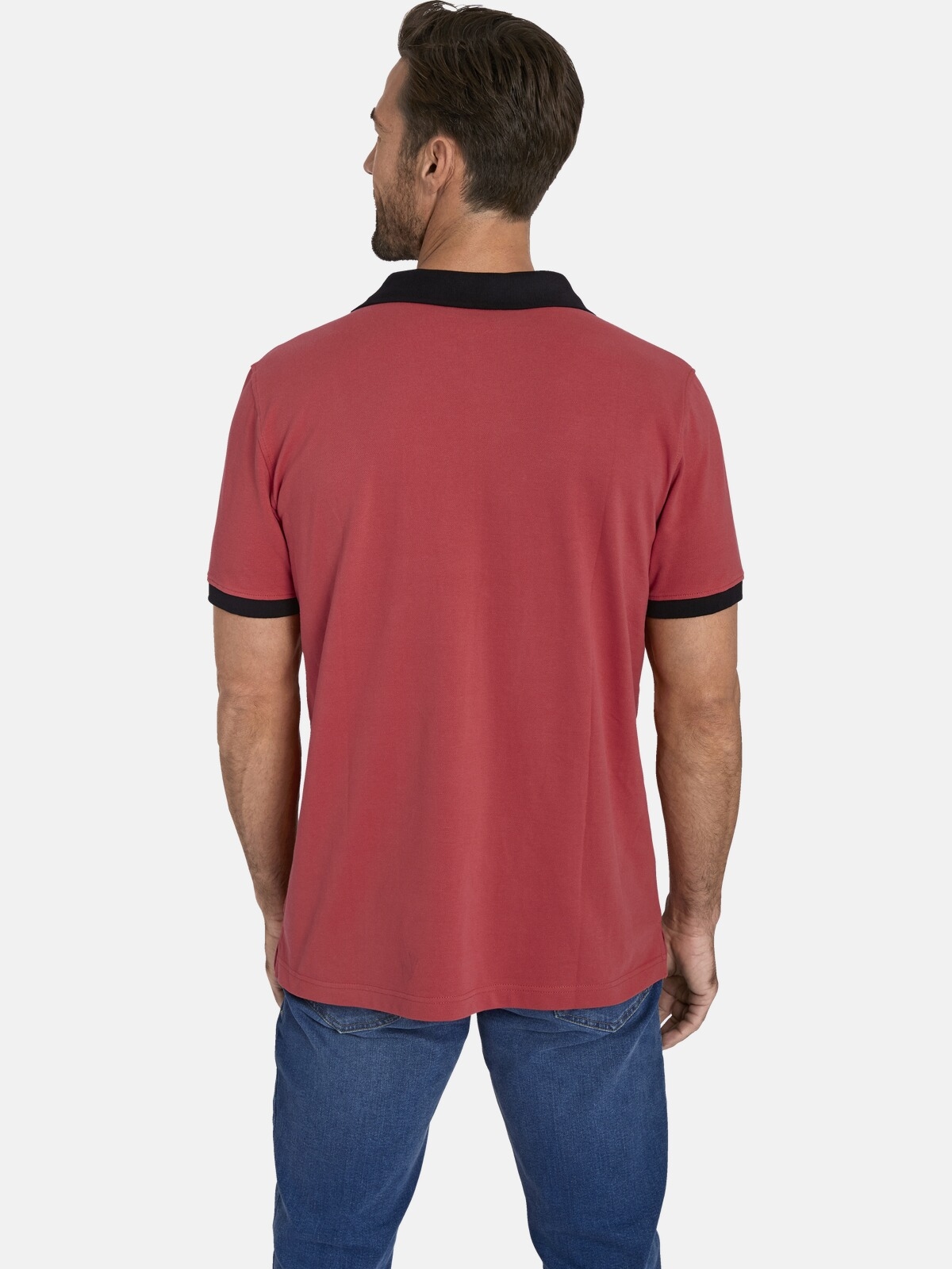 Jan Vanderstorm Poloshirt »Doppelpack Poloshirt ELJAR«, (2 tlg.), mit lässigen Saumschlitzen
