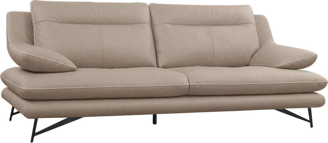 CALIA ITALIA 2,5-Sitzer »Cezanne, italienisches Design trifft erstklassigen Sitzkomfort, Leder«, Edles Designsofa in besonders langlebigen & pflegeleichten Lederarten