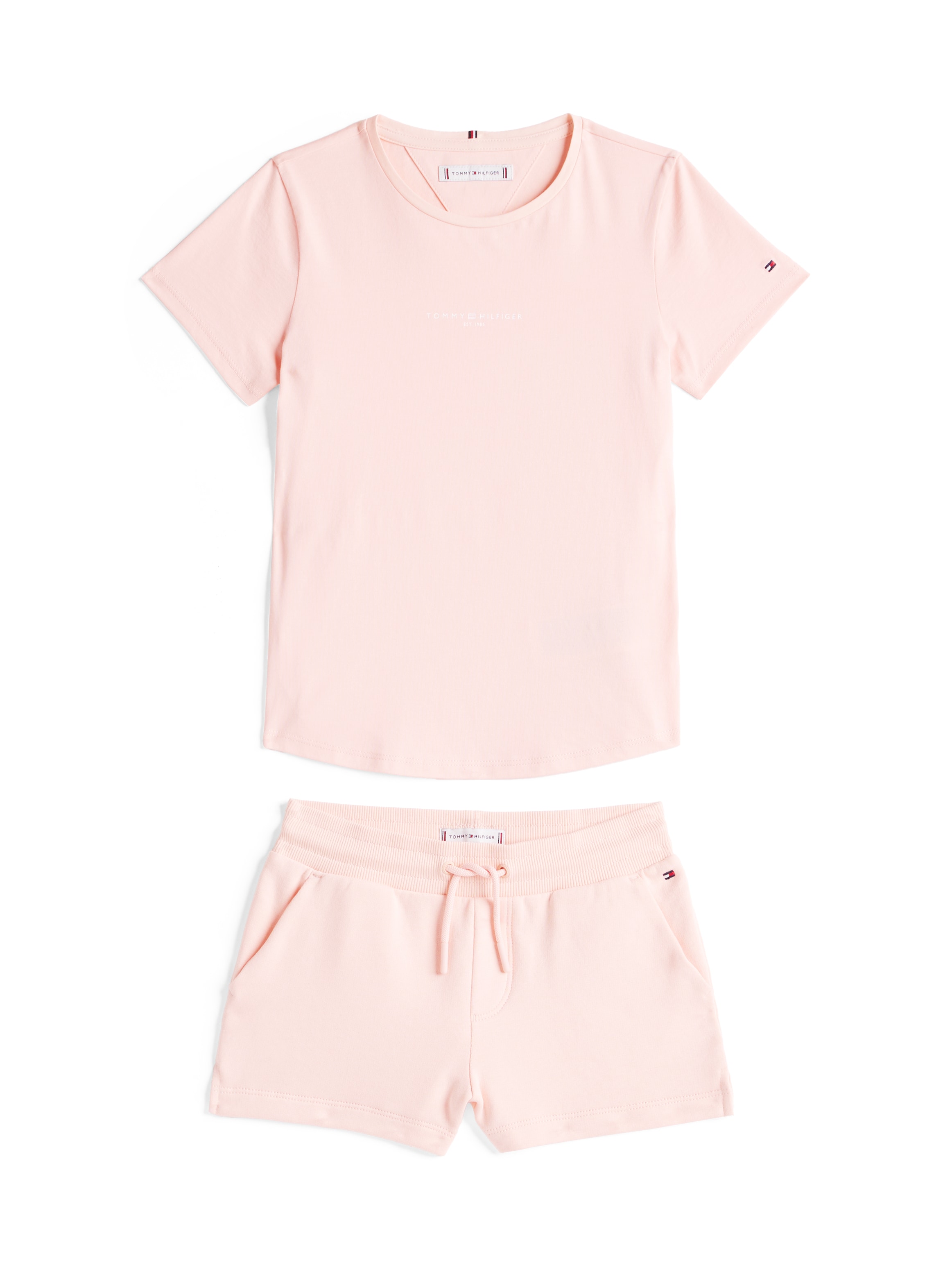 Tommy Hilfiger T-Shirt & Shorts »MINI CORP SET TEE + SHORT« 2 Stk. mit Logodruck