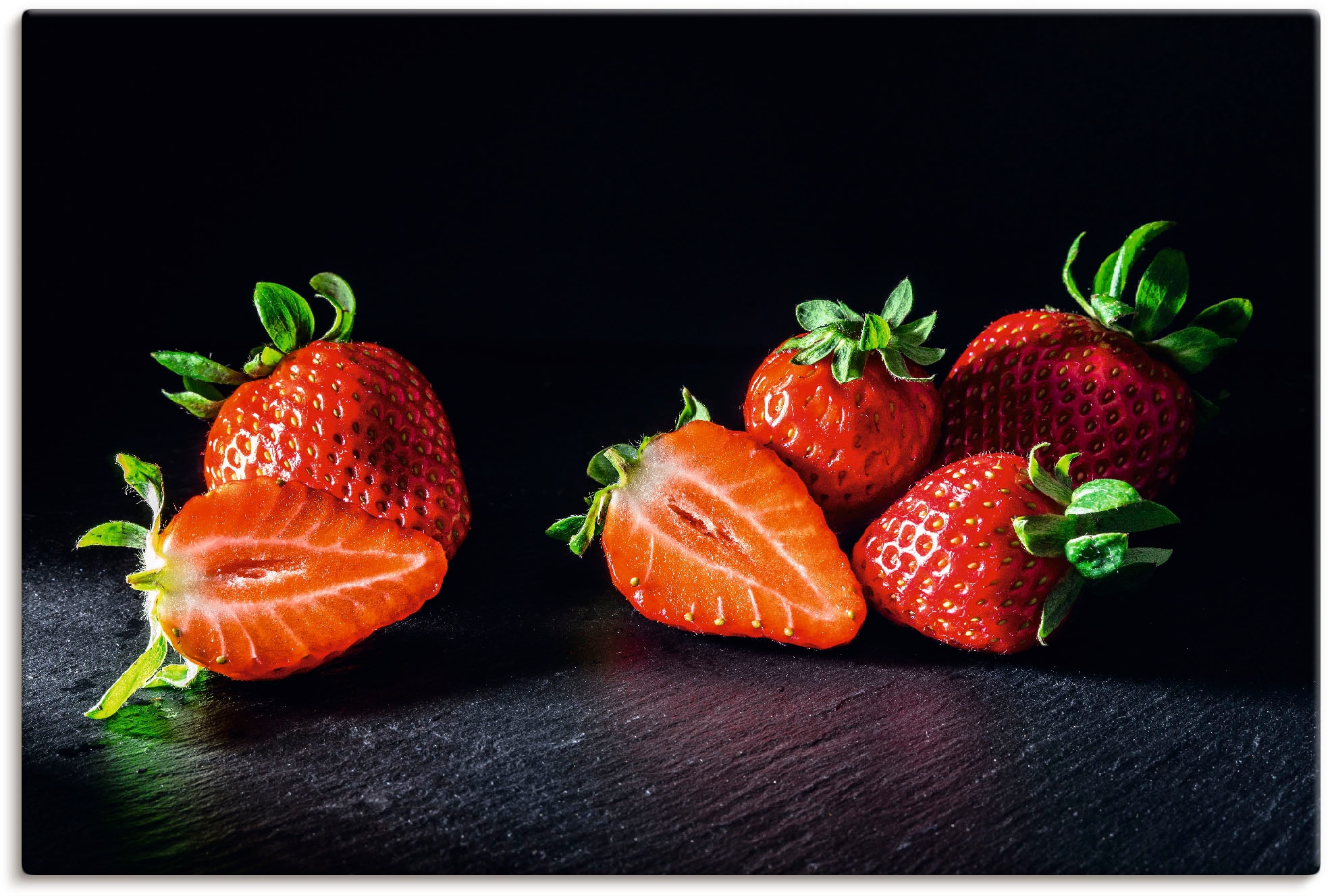 Artland Wandbild »Erdbeeren, süß Alubild, in oder Obst Bilder, (1 Größen auf und Poster kaufen St.), Leinwandbild, als Wandaufkleber Raten fruchtig«, versch