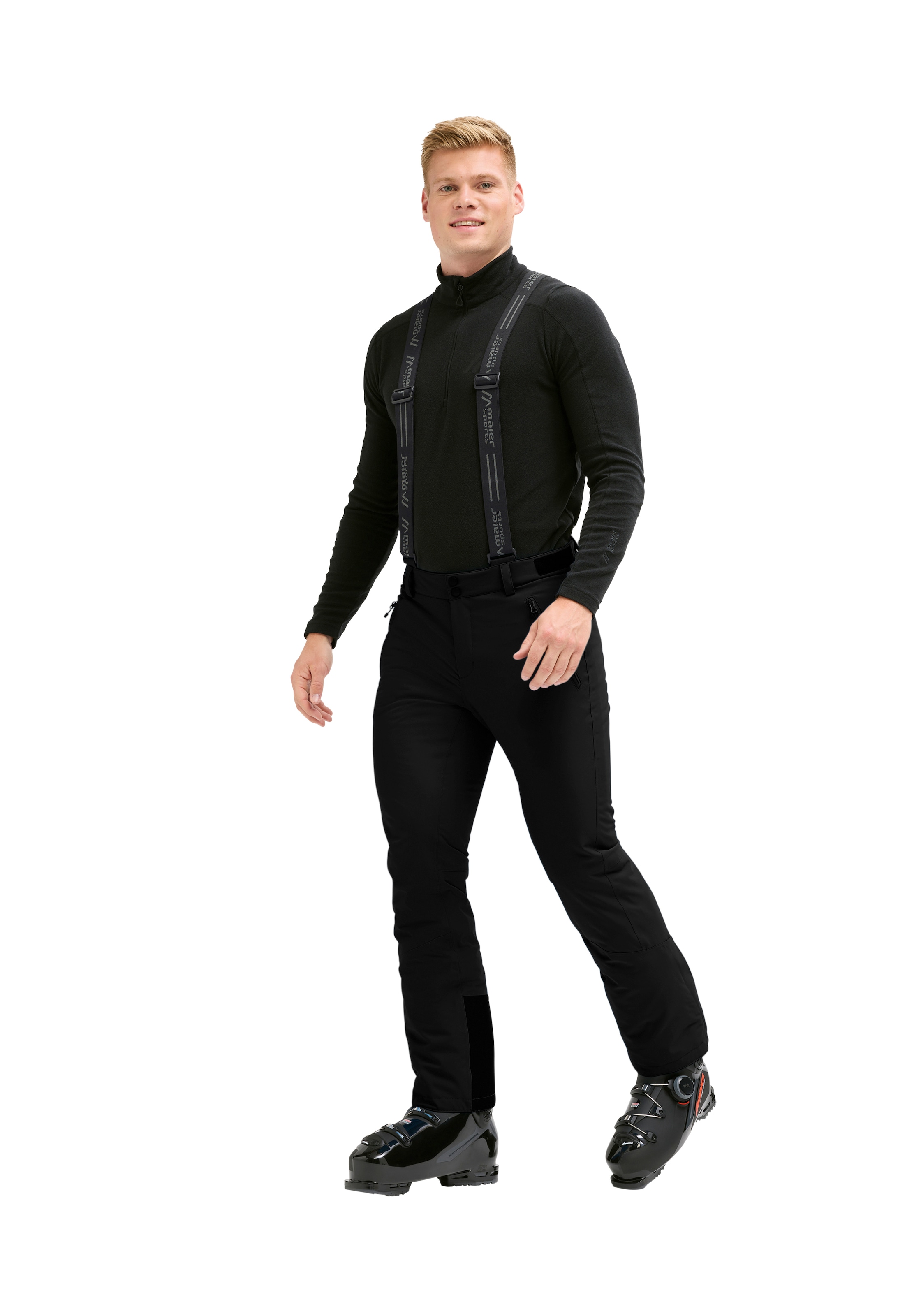 Maier Sports Skihose »Anton slim 2.1«  Herren Schneehose mit Hosenträgern, wind/wasserdicht, Slim Fit