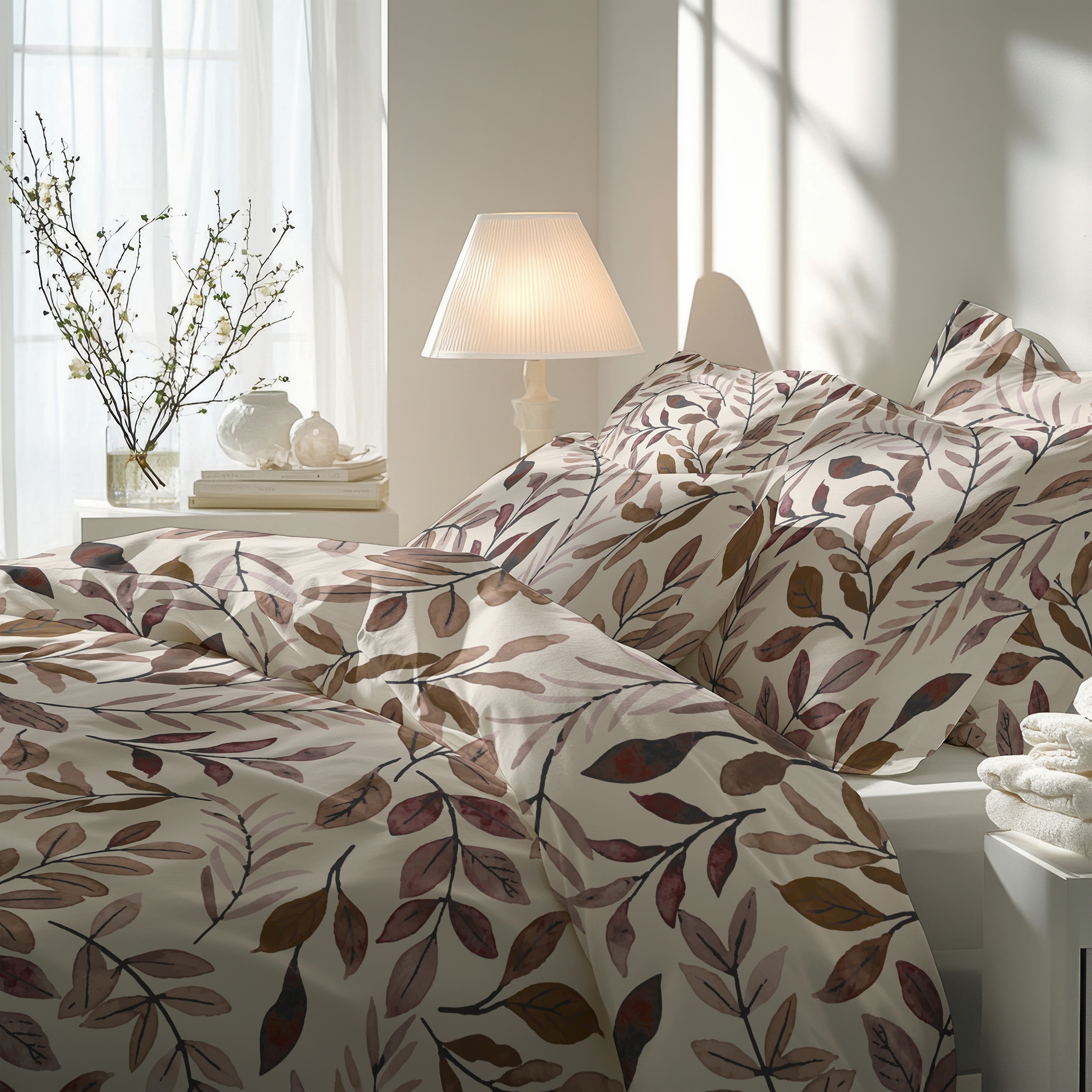Florella Bettwäsche »Kiery-beige Flausch-Flanell, 100%Baumwolle« 2 Stk.
