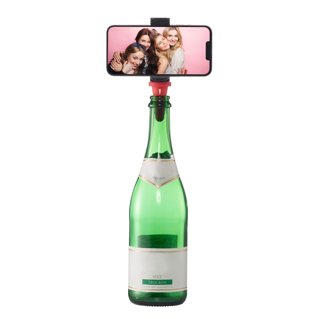 Hama Smartphone-Halterung »Handyhalterung für Flaschen "Bottle Pod Fun", Smartphones 5,8 - 8,5 cm«