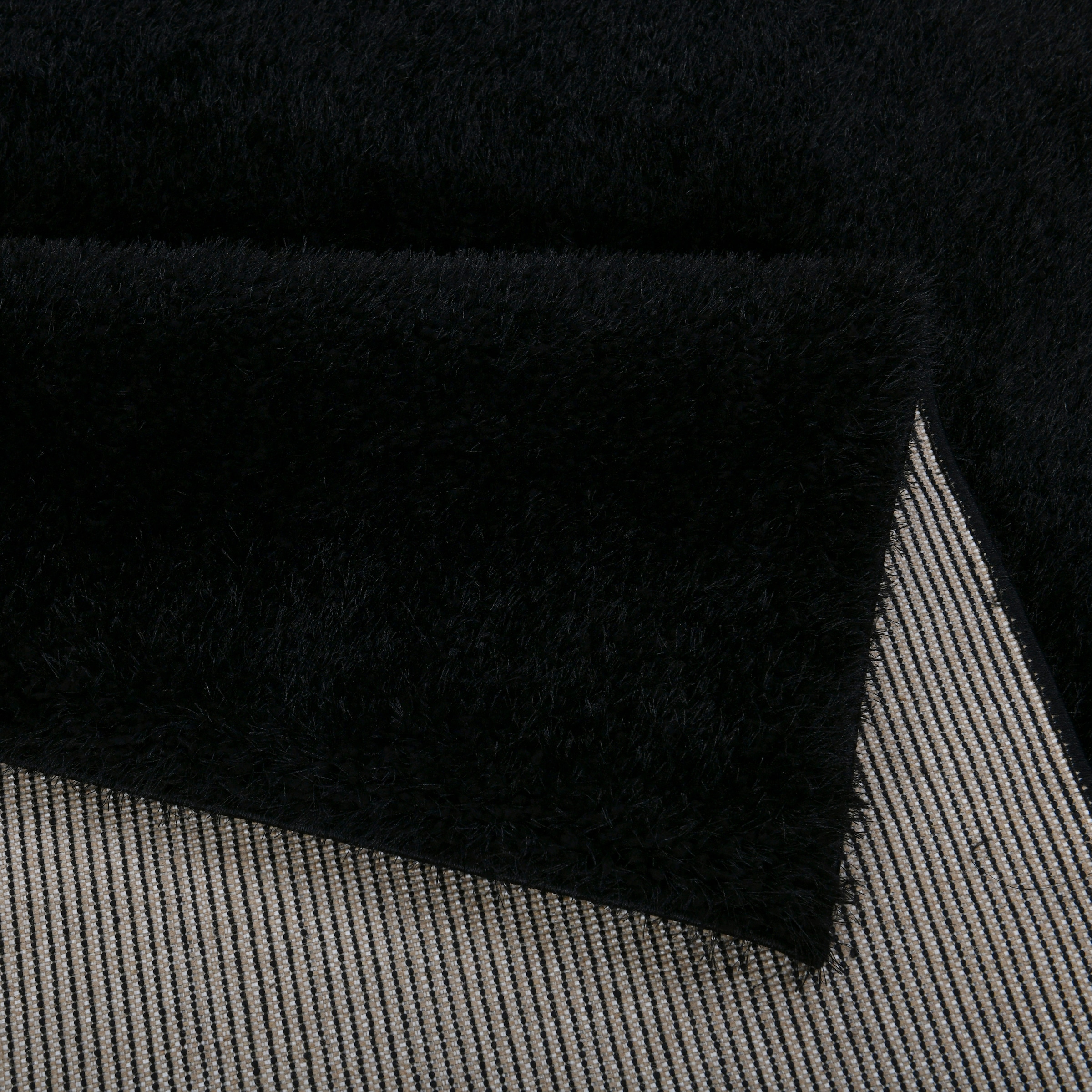 my home Hochflor-Teppich »Malin«, rechteckig, 43 mm Höhe, Shaggy in Uni-Farben, einfarbig, leicht glänzend, besonders weich