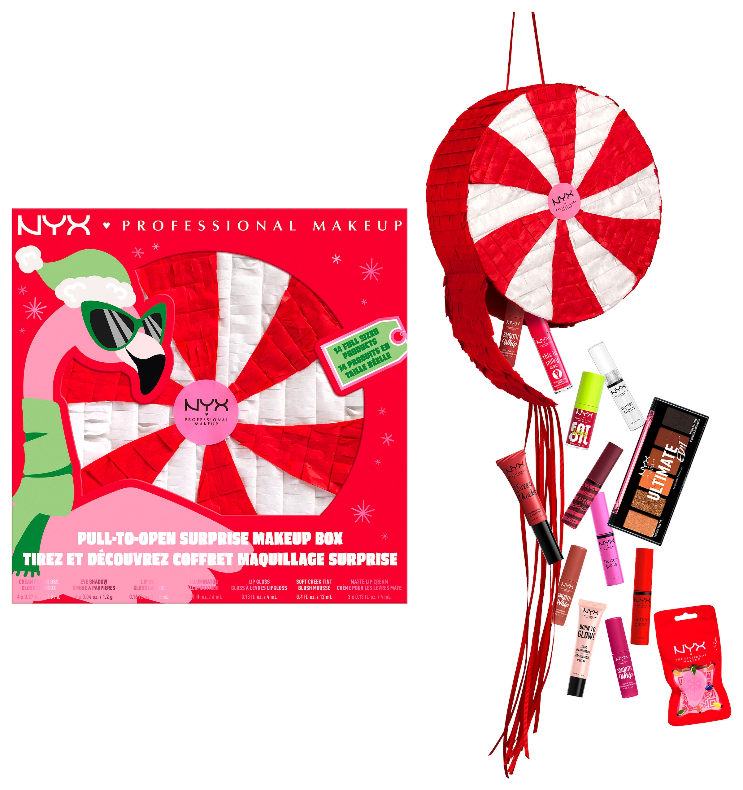 Schmink-Set »NYX Professional Makeup Pull to Sleigh Surprise Makeup Box«, (Set, 14 tlg.)