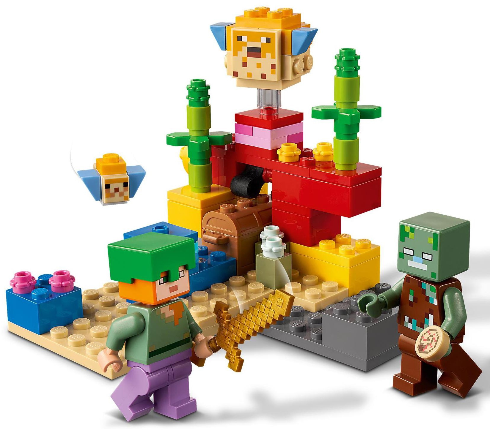 LEGO® Konstruktionsspielsteine »Das Korallenriff (21164), LEGO® Minecraft«, (92 St.)