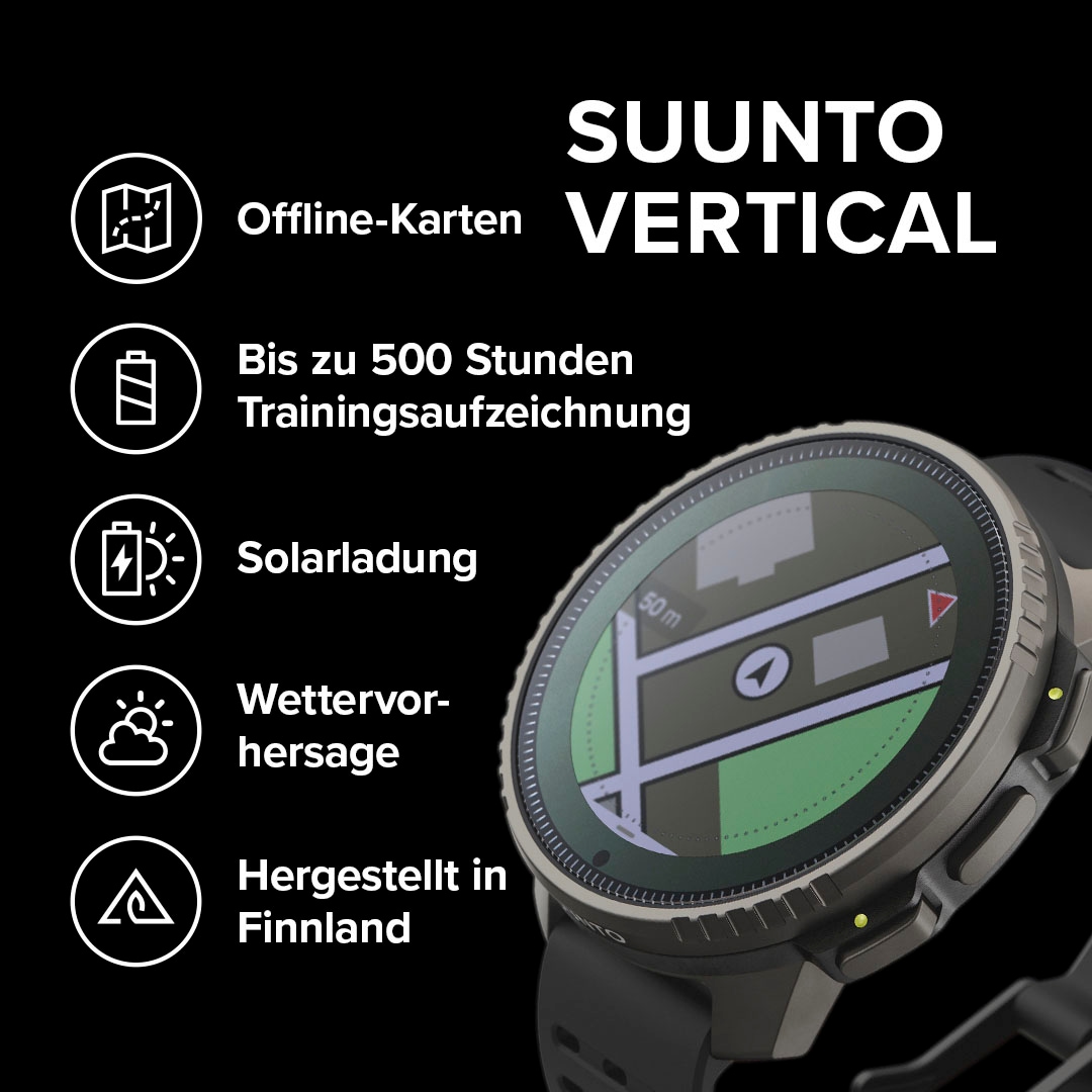 Suunto Smartwatch »Vertical GPS Watch Titanium«