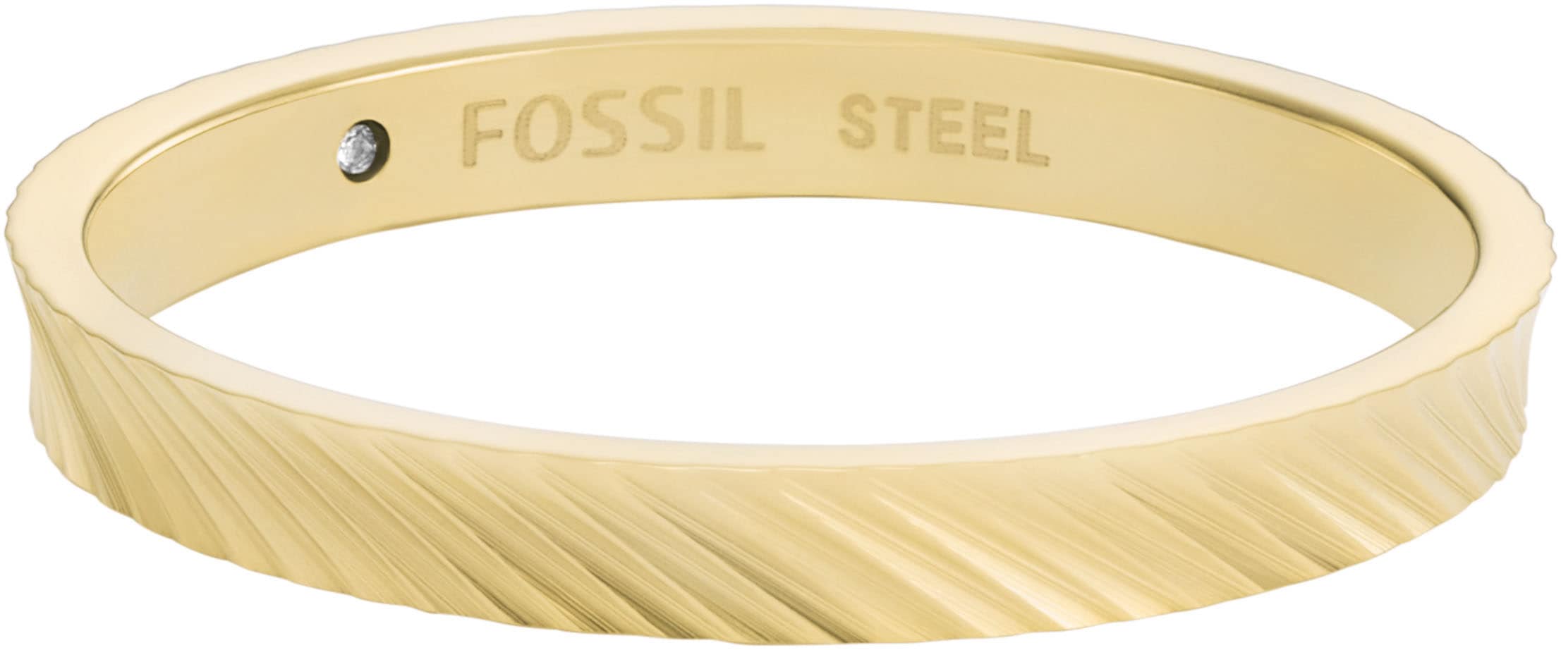 Fossil Fingerring »Schmuck Edelstahl Ring Harlow Linear Texture, JF04756710, JF04757040«