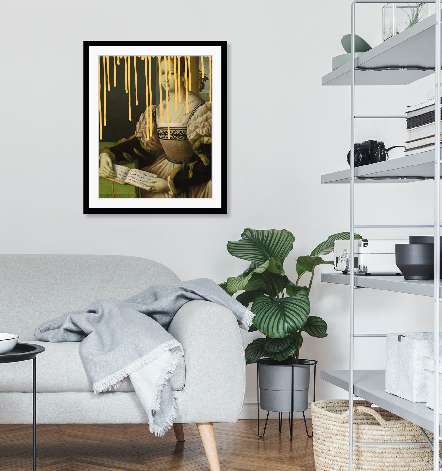 queence Bild »Leonie mit Farbklecks« Bilder von Frauen | Frau | Gemälde | Historische Persönlichkeiten | Kunst HD Premium Poster-Druck inkl. Holzrahmen