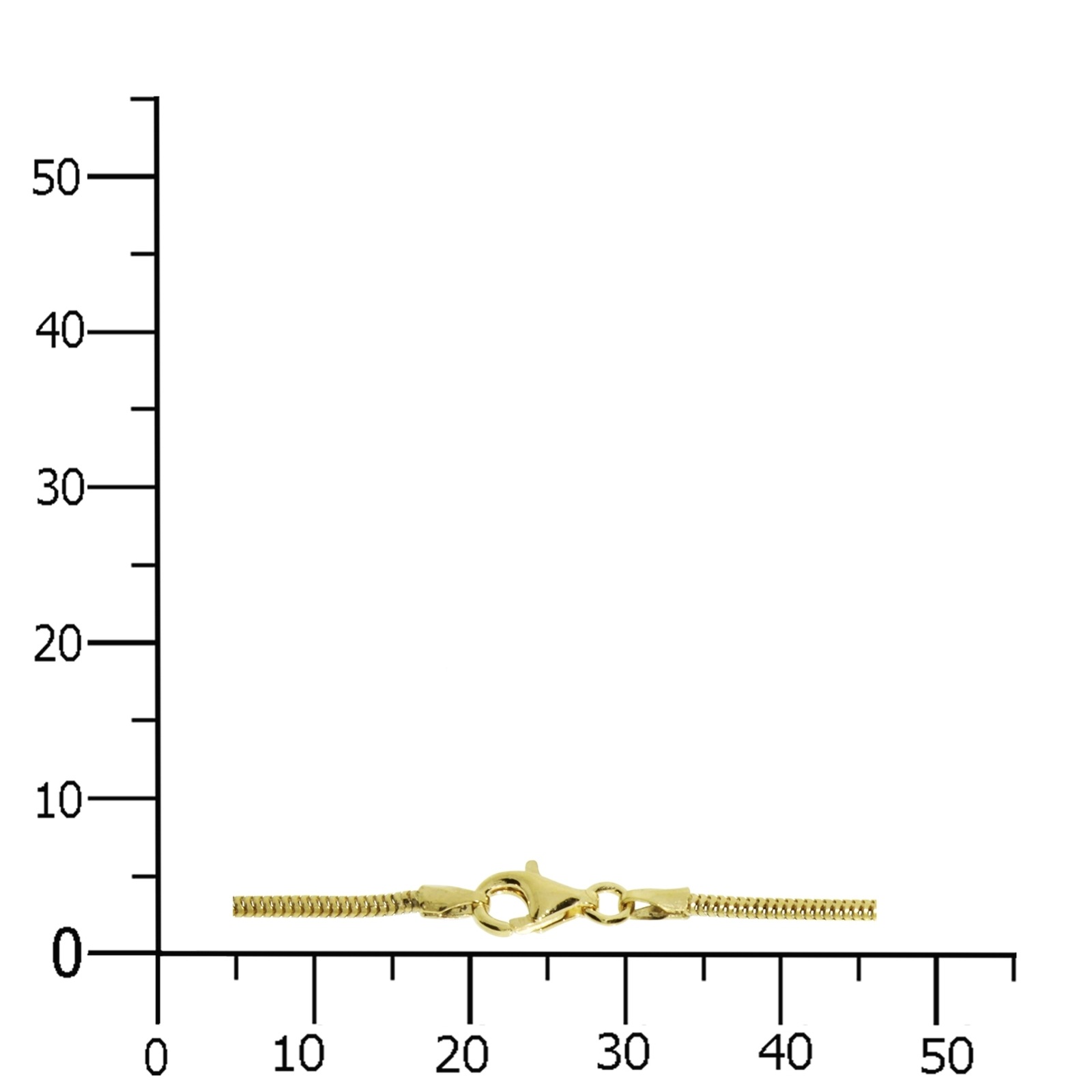 OSTSEE-SCHMUCK Goldkette »- Schlange 1,6 mm - Gold 333/000 -,«
