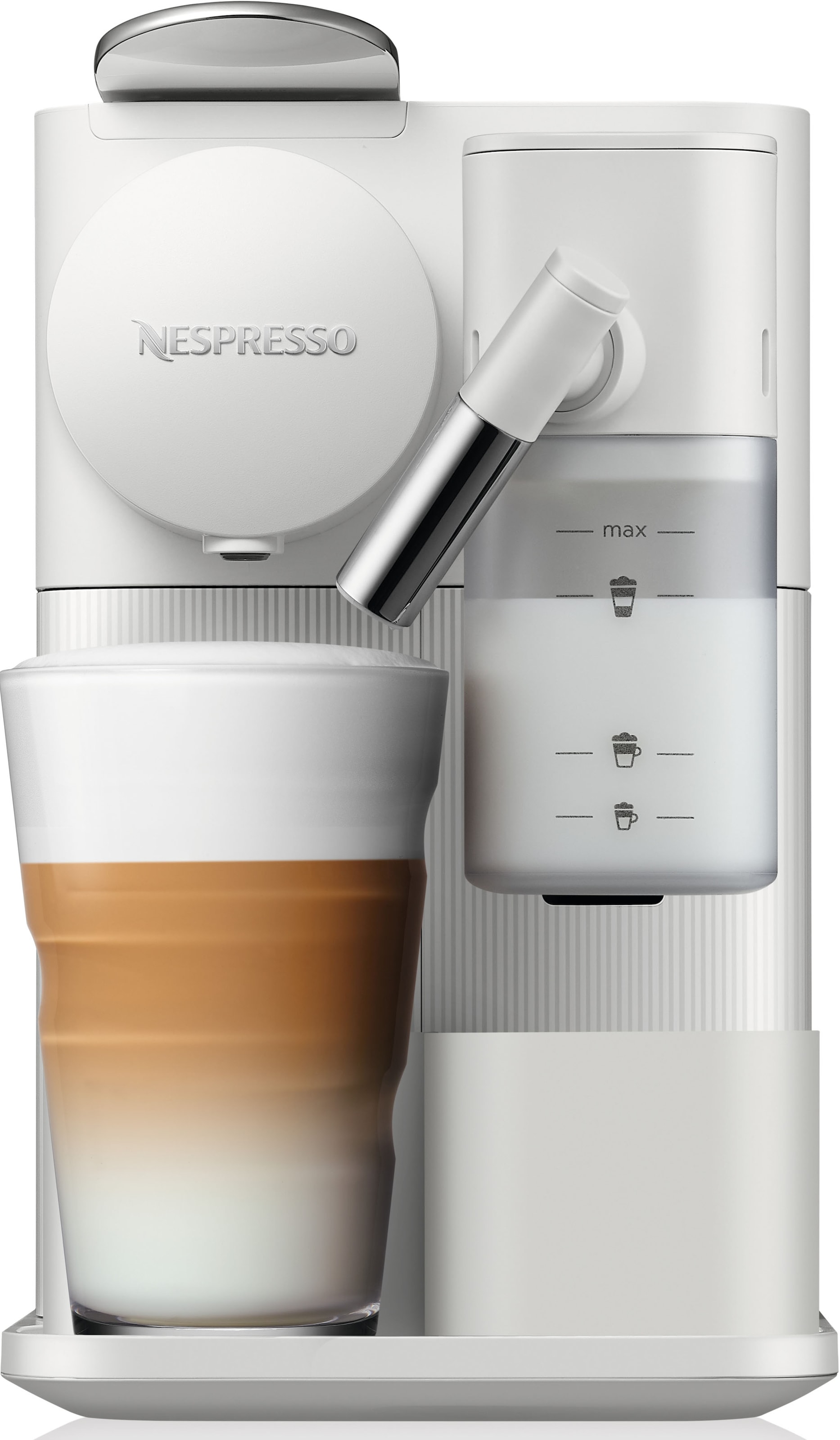 mit Jahren White«, Willkommenspaket Nespresso mit Kapseln EN510.W 3 inkl. von One »Lattissima DeLonghi, 7 Kapselmaschine Garantie XXL
