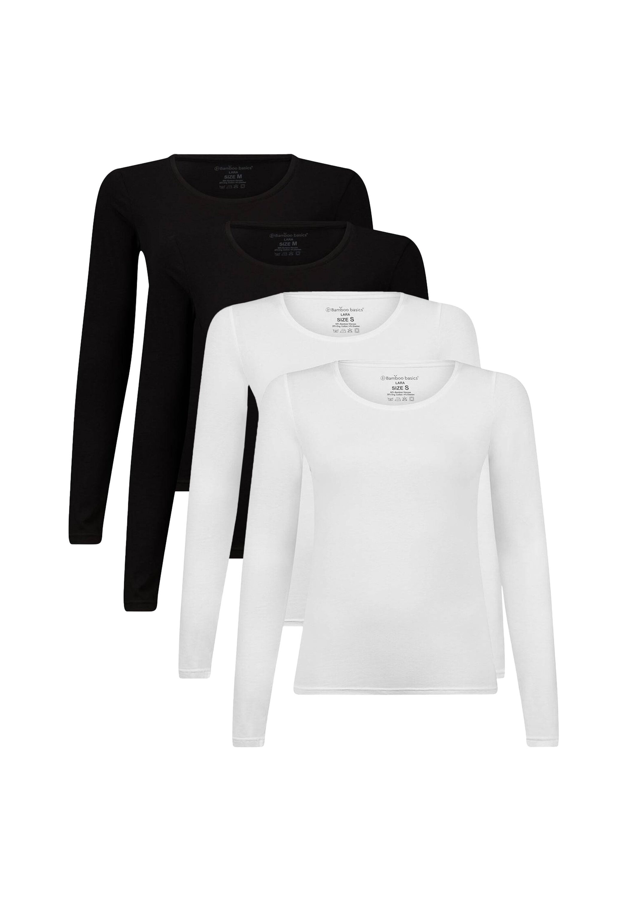 Bamboo basics Unterhemd »Longsleeve LARA 4er Pack«