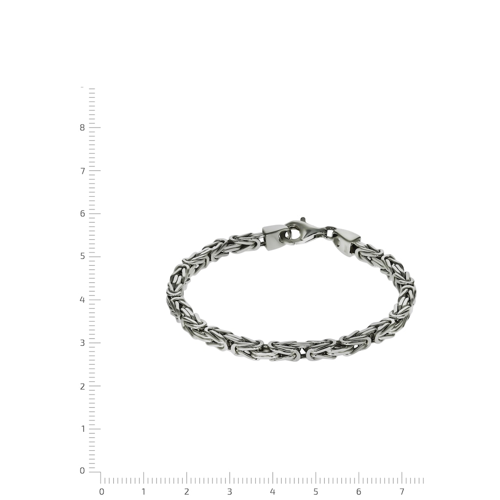Firetti Silberarmband »in Königskettengliederung 4-kant, 4,0 mm breit«, Made in Germany