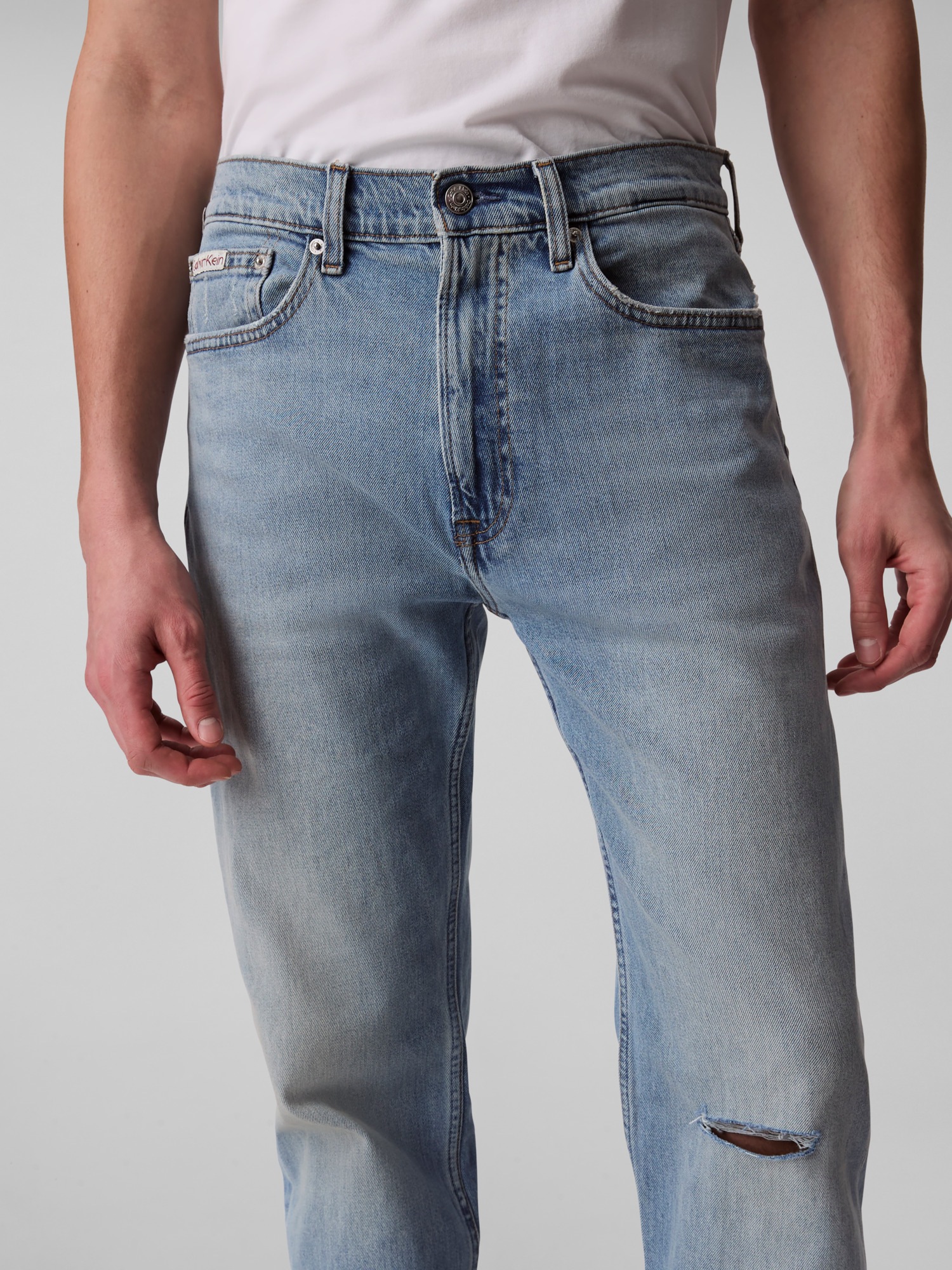 Calvin Klein Jeans Straight-Jeans »STNDRD STRGHT ABNER JEAN«, Mit Gürtelschlaufen