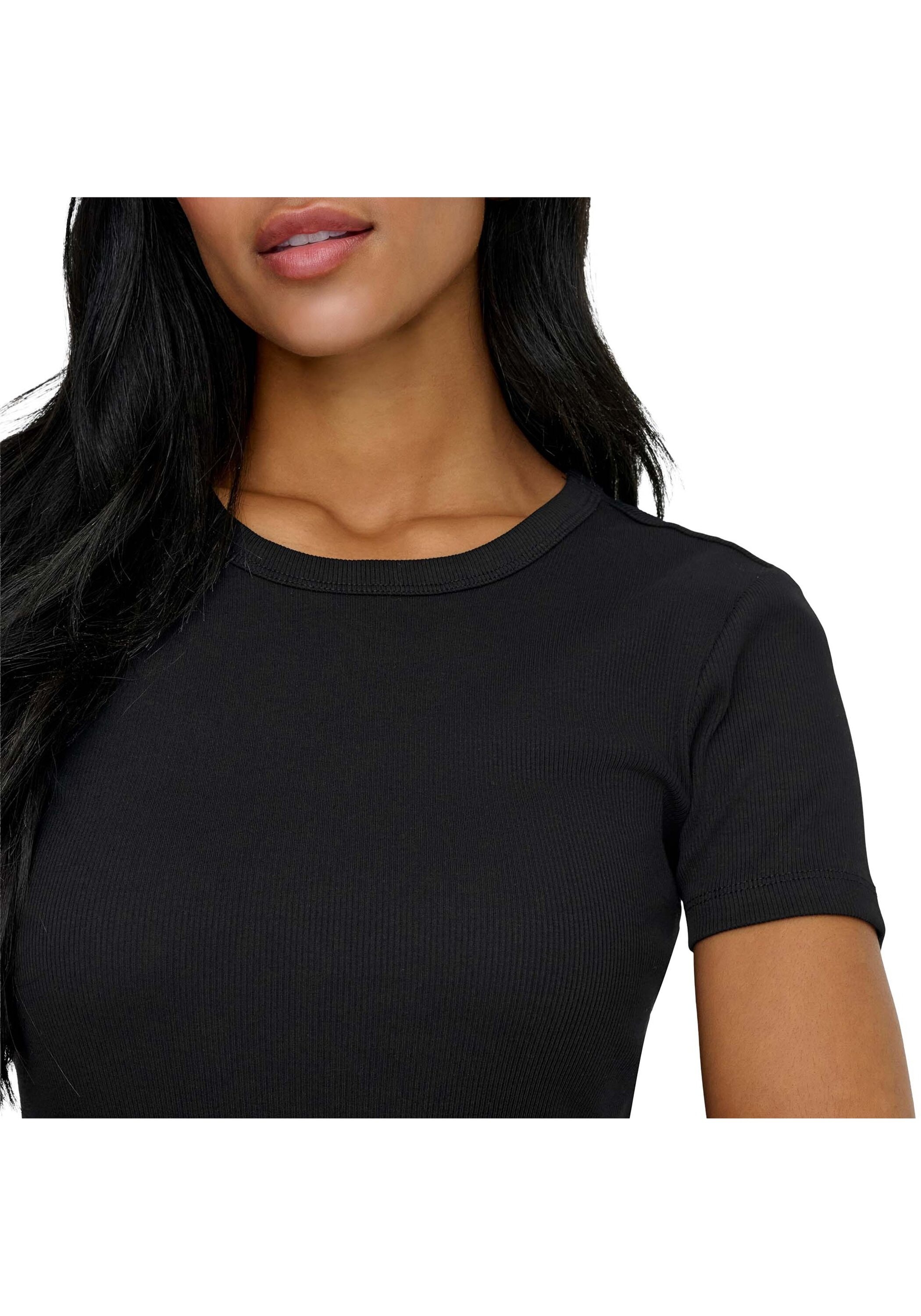 ONLY T-Shirt »T-Shirt ONLVAL O-NECK TOP 2er Pack« 2