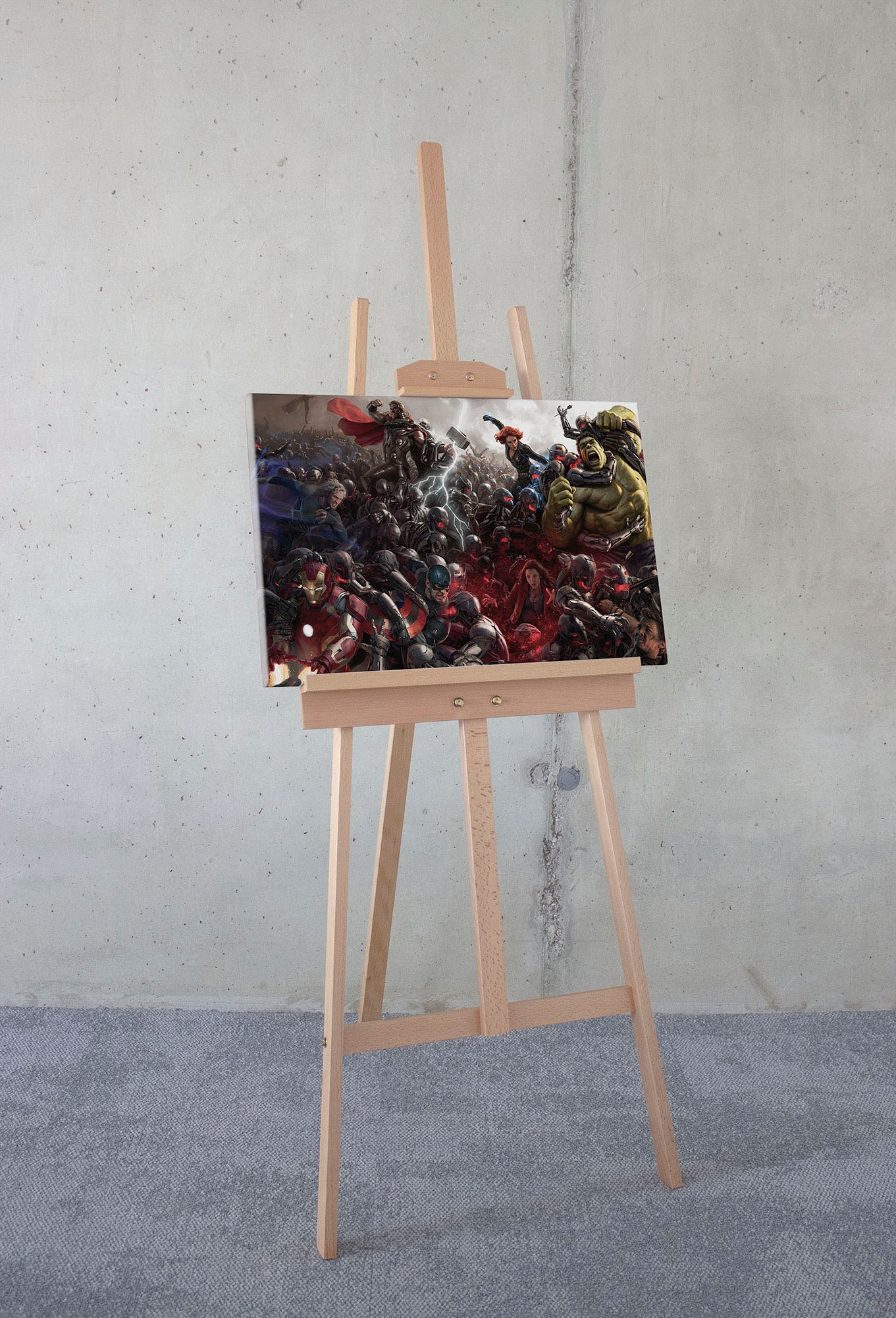 Leinwandbild »Keilrahmenbild - Avengers War - Größe 30 x 60 cm«, Disney, (1 St., 60 x...