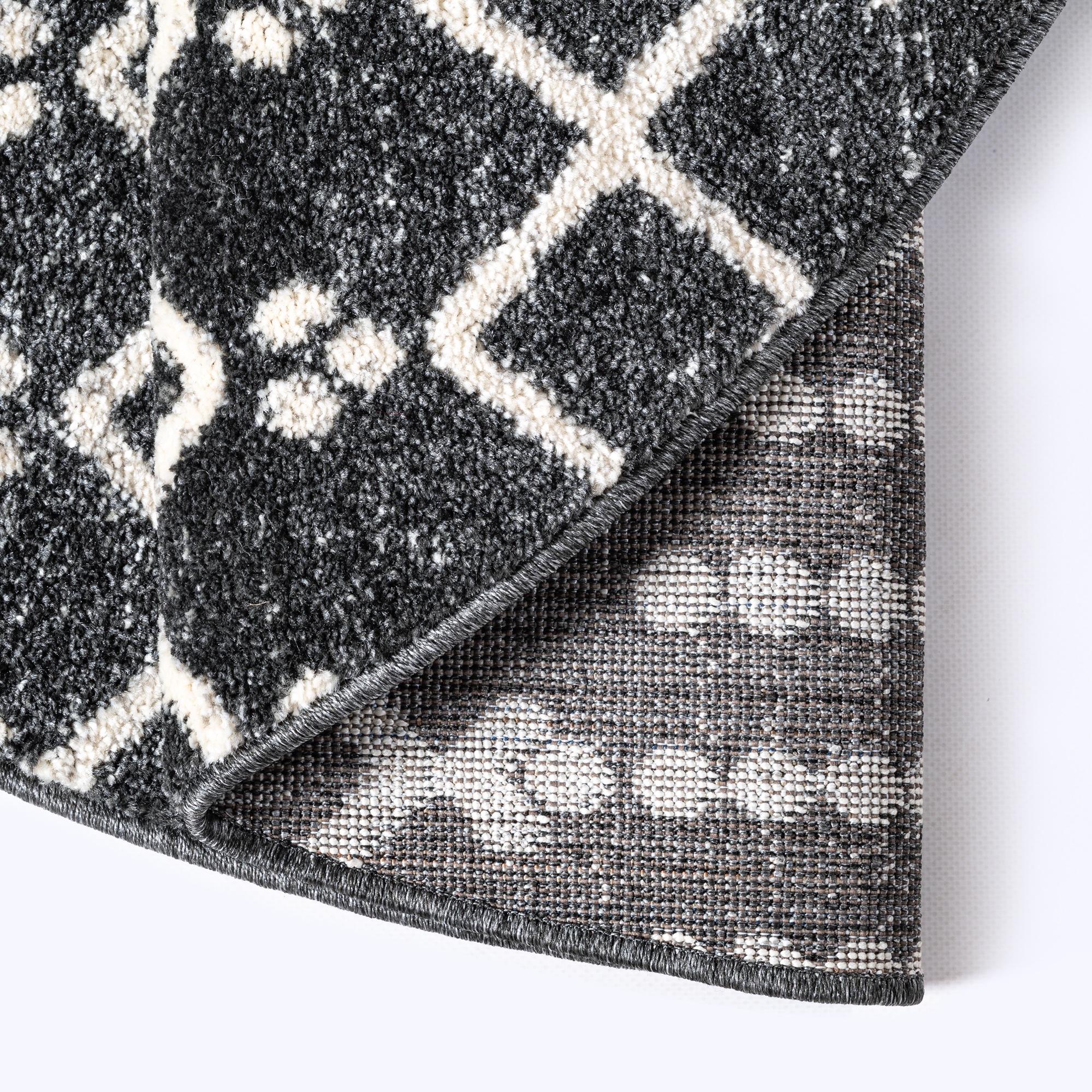 Sanat Teppich »Boho 8205« rund 10 mm Höhe Kurzflor, robust, Boho, Scandic, für Fussbodenheizung geeignet