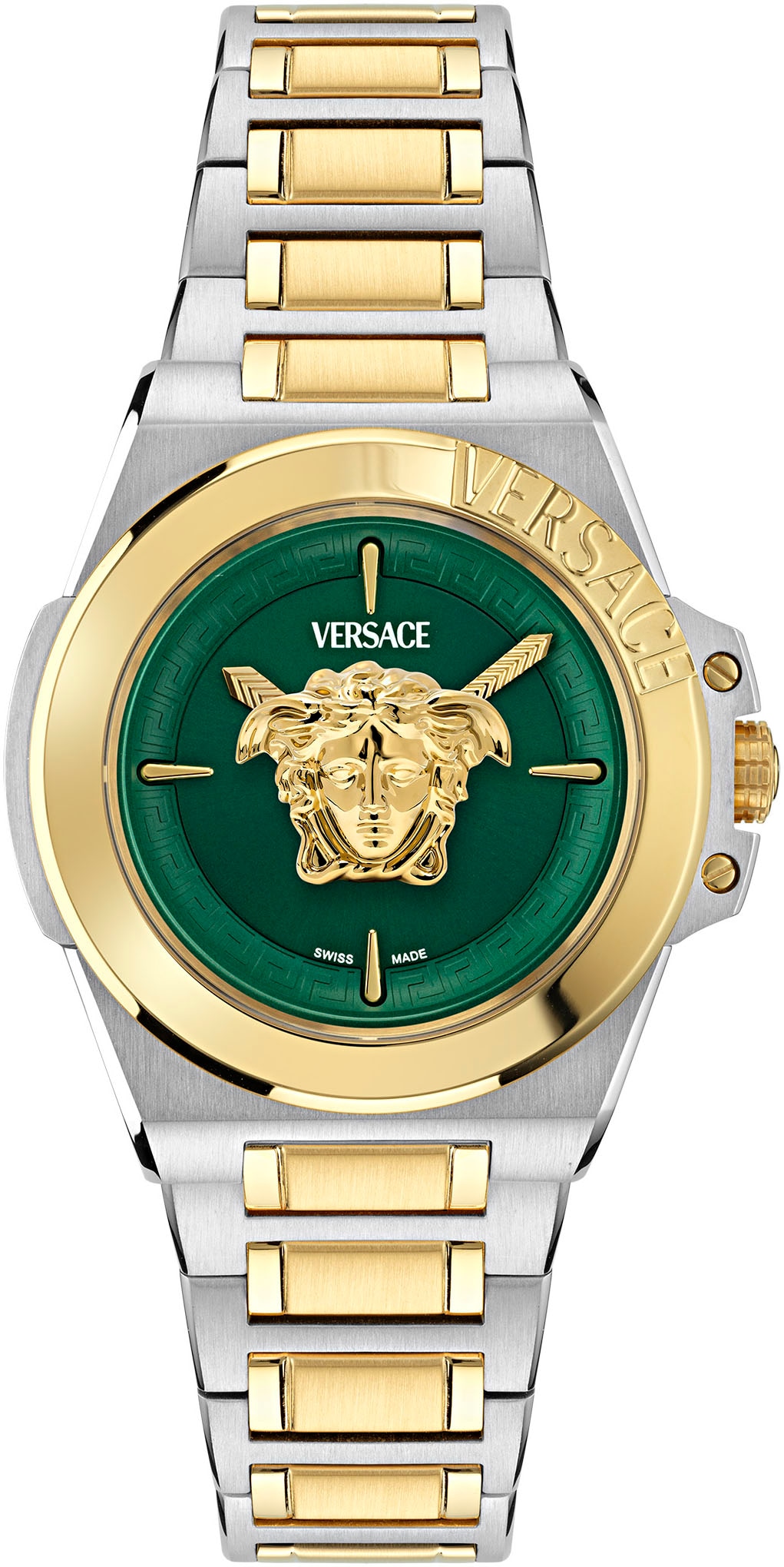 Versace Quarzuhr »HERA«, Armbanduhr, Damenuhr, Saphirglas, Swiss Made, analog, Edelstahlarmband