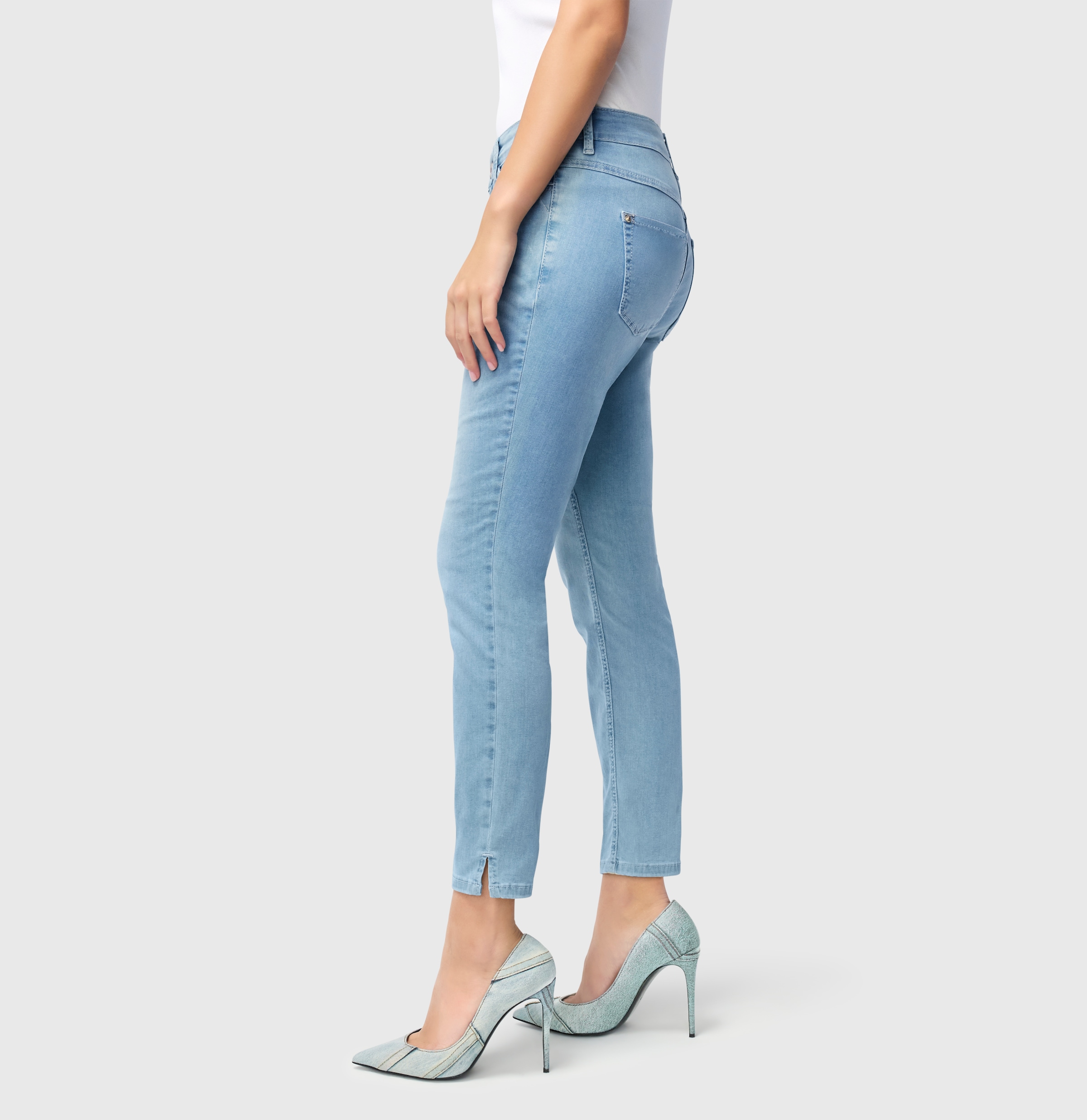 MAC 7/8-Jeans »Dream Summer«, verkürzt mit Schlitz am Saum