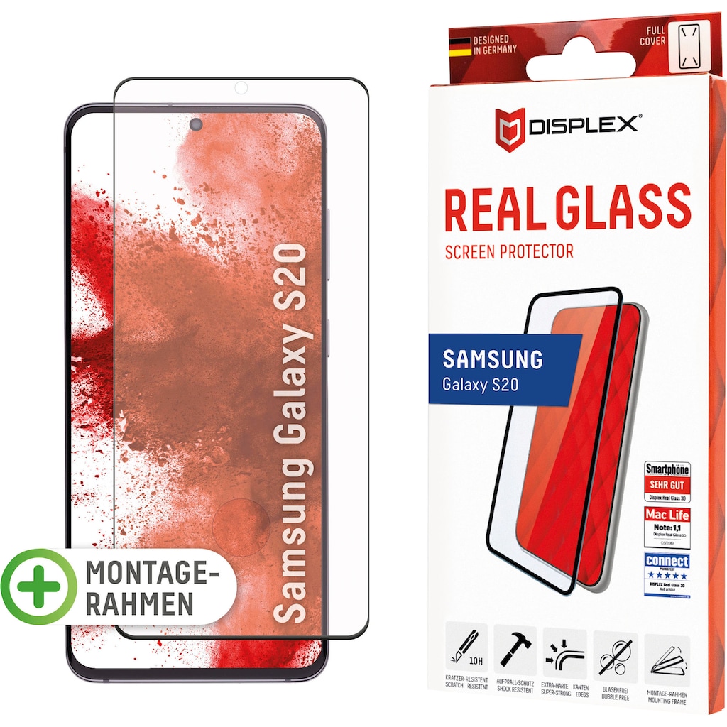 Displex Displayschutzglas »DISPLEX Real Glass Panzerglas für Samsung Galaxy S20/S20 5G (6,2")«