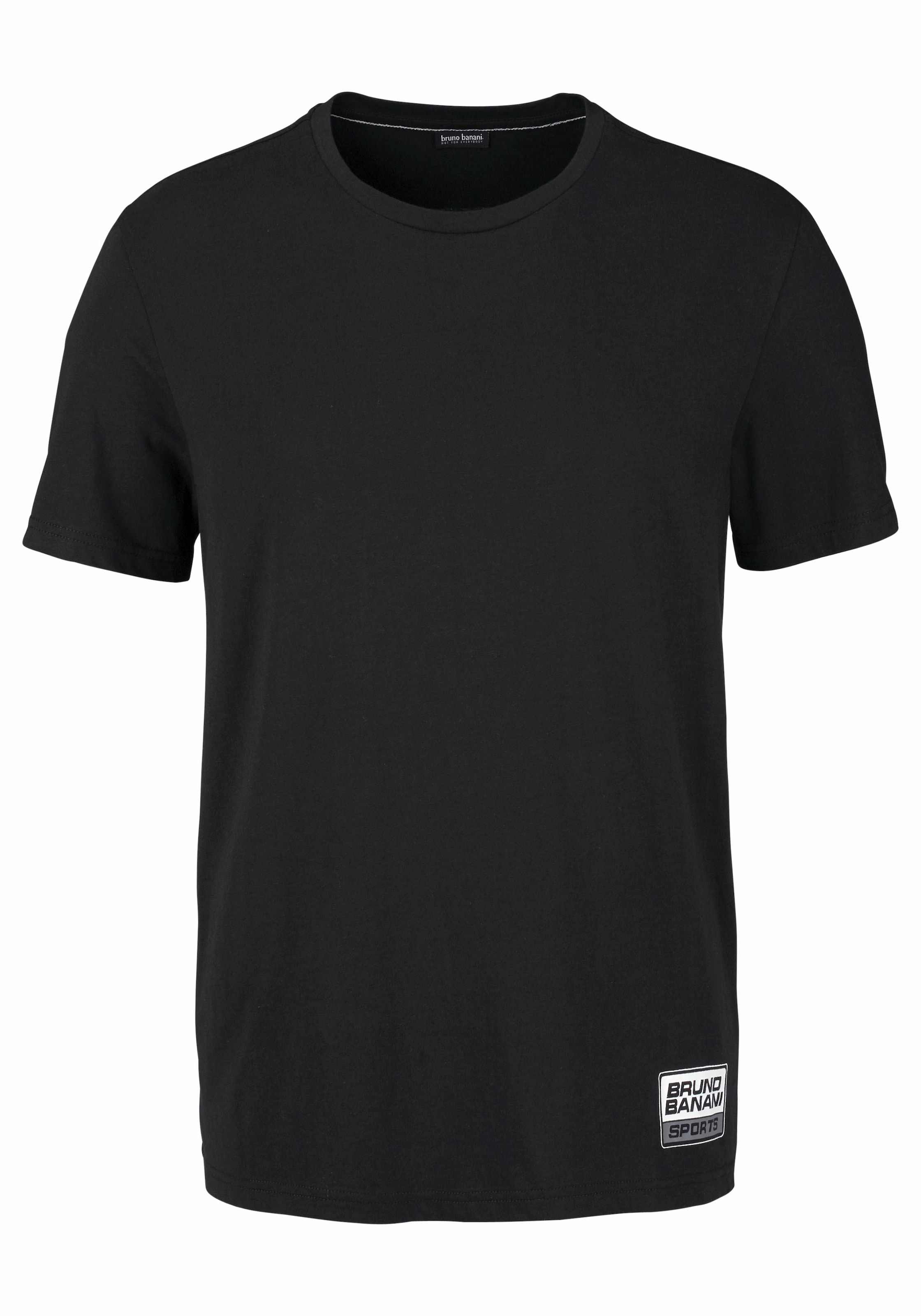 Bruno Banani T-Shirt, (Spar-Set, 2er-Pack), Kurzarm, schmal geschnitten, aus Single Jersey
