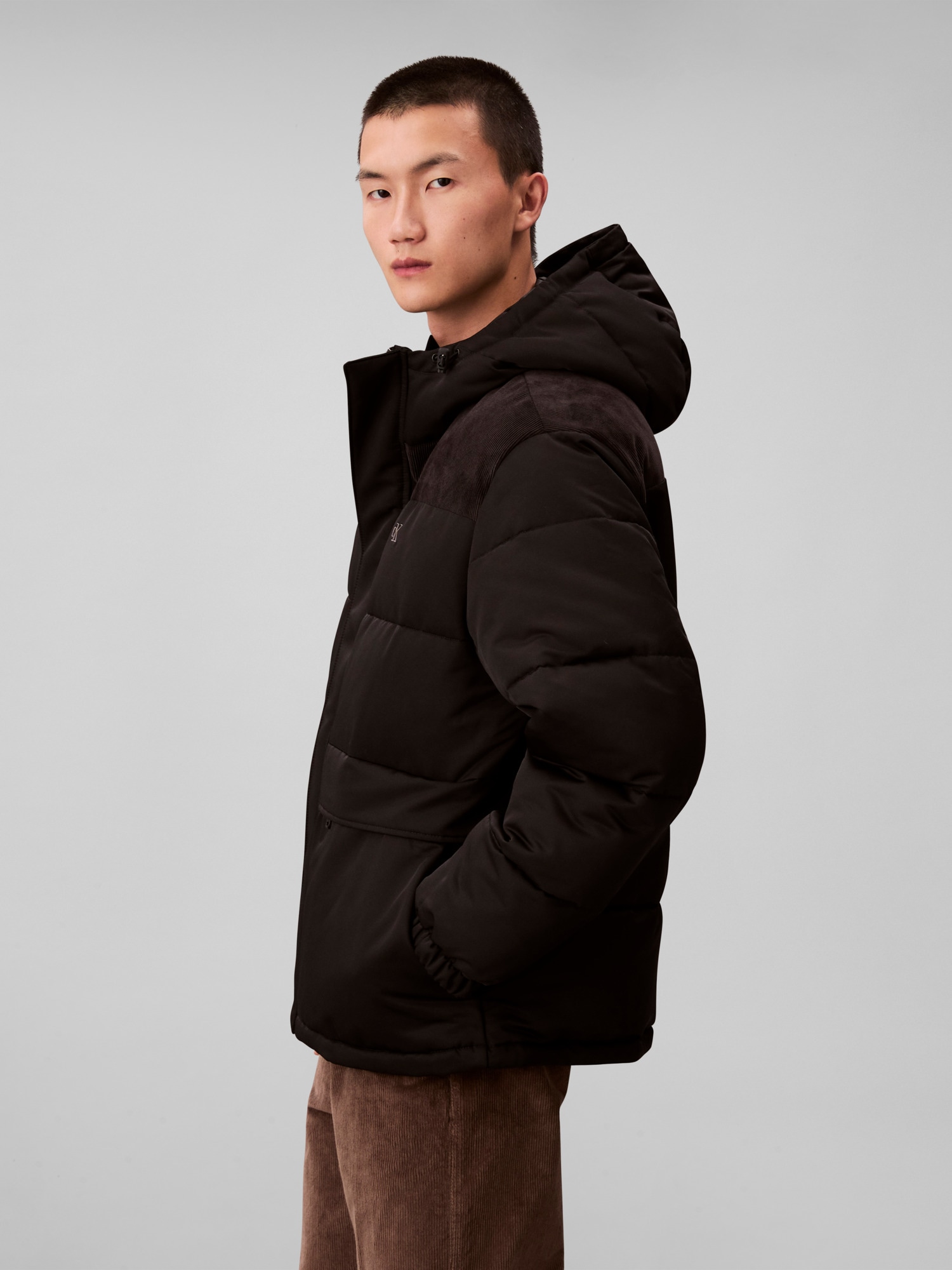 Calvin Klein Jeans Steppjacke mit Kapuze Kapuze, regular fit, wattiert