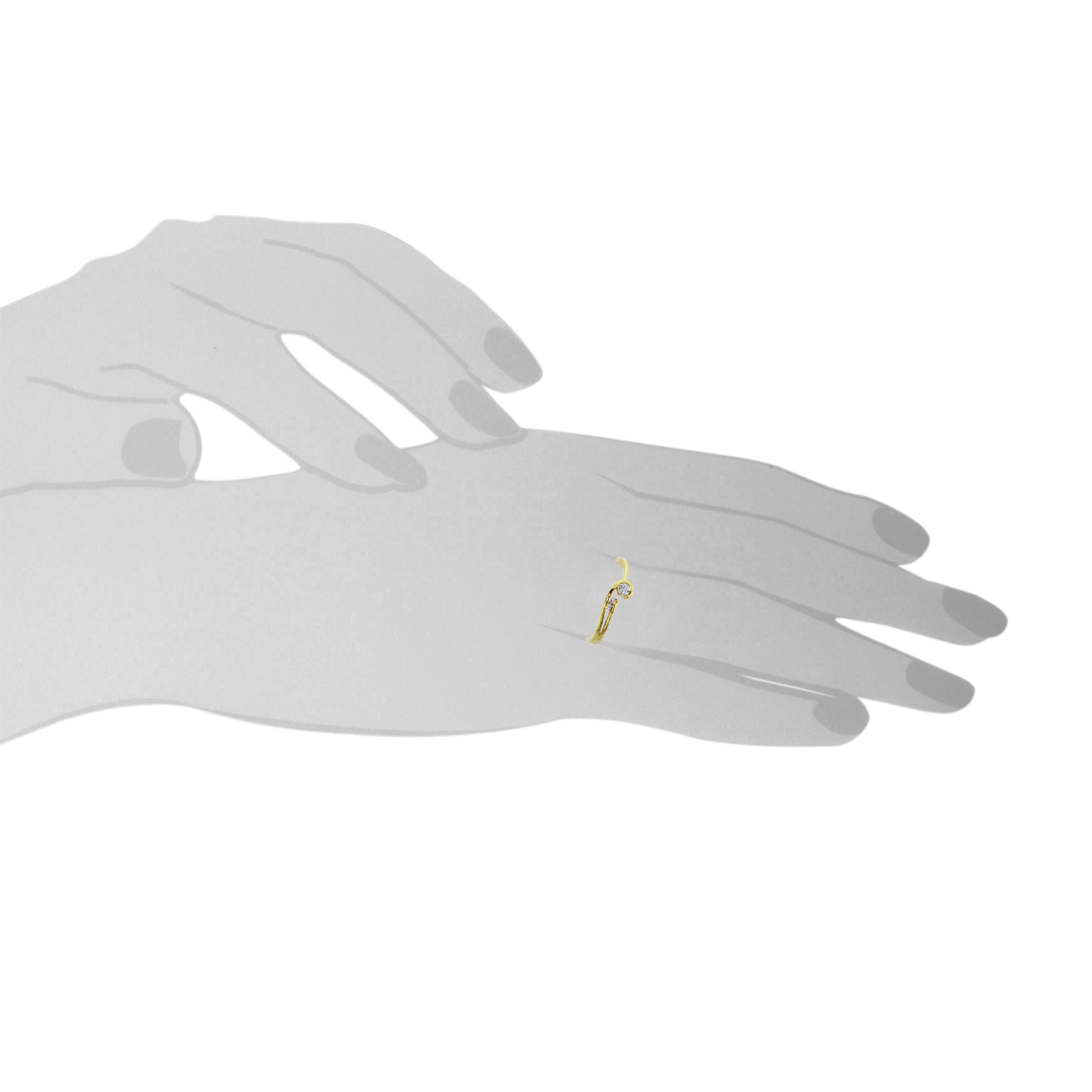 OSTSEE-SCHMUCK Fingerring »- Liva - Gold 333/000 - Zirkonia«