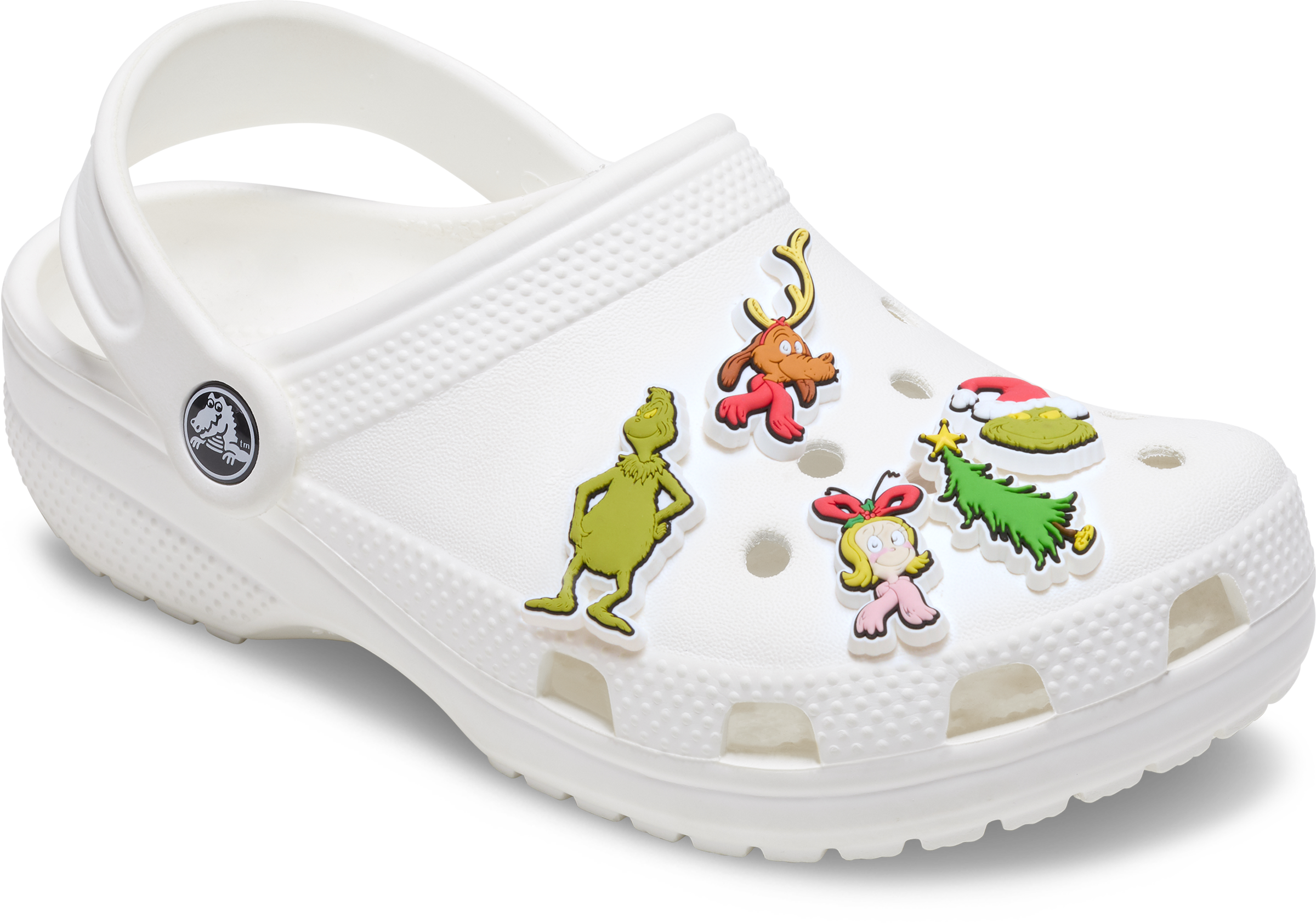 Crocs Schuhanstecker »Jibbitz™ The Grinch« Set, Kein Spielzeug. Nicht für Kinder unter 3 Jahren geeignet, 5 Stk. tlg. Anstecker mit Grinch Motiven