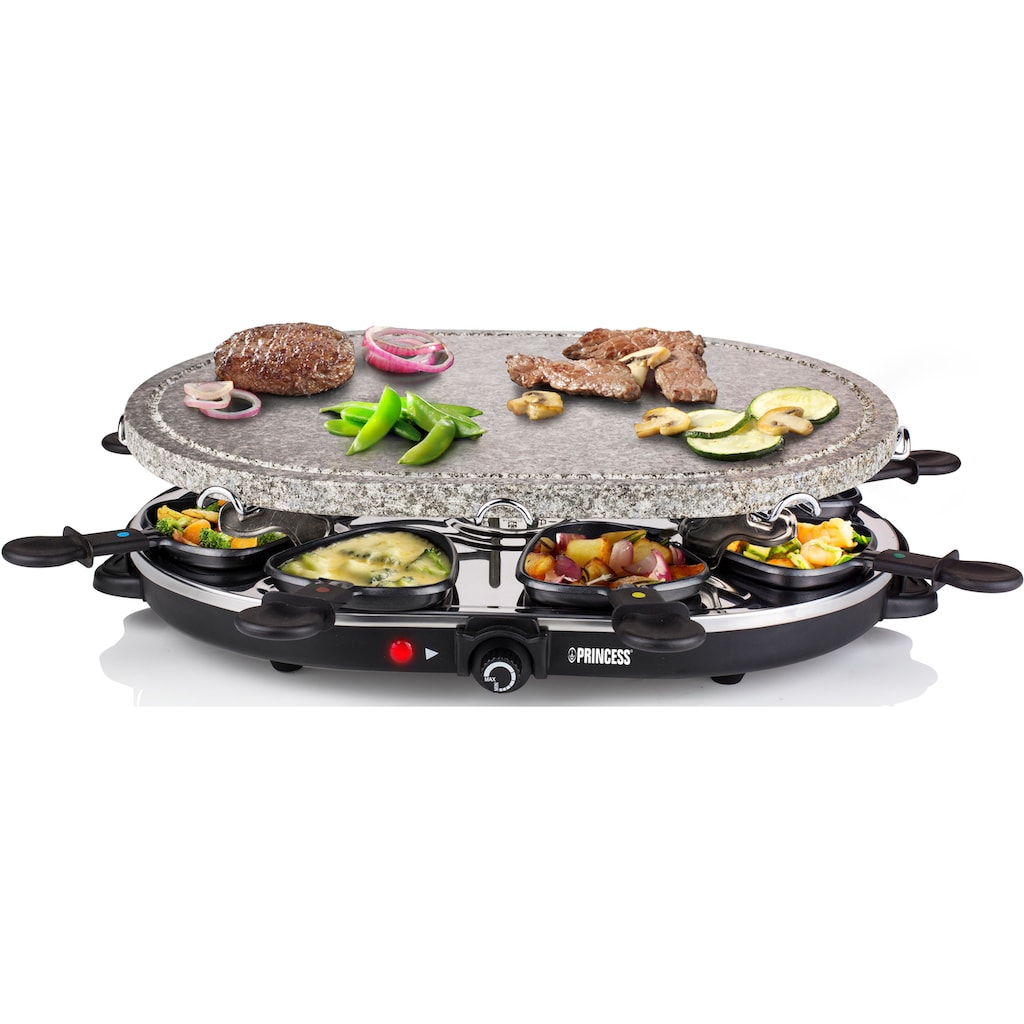 PRINCESS Raclette »162720«, 8 St. Raclettepfännchen, 1200 W