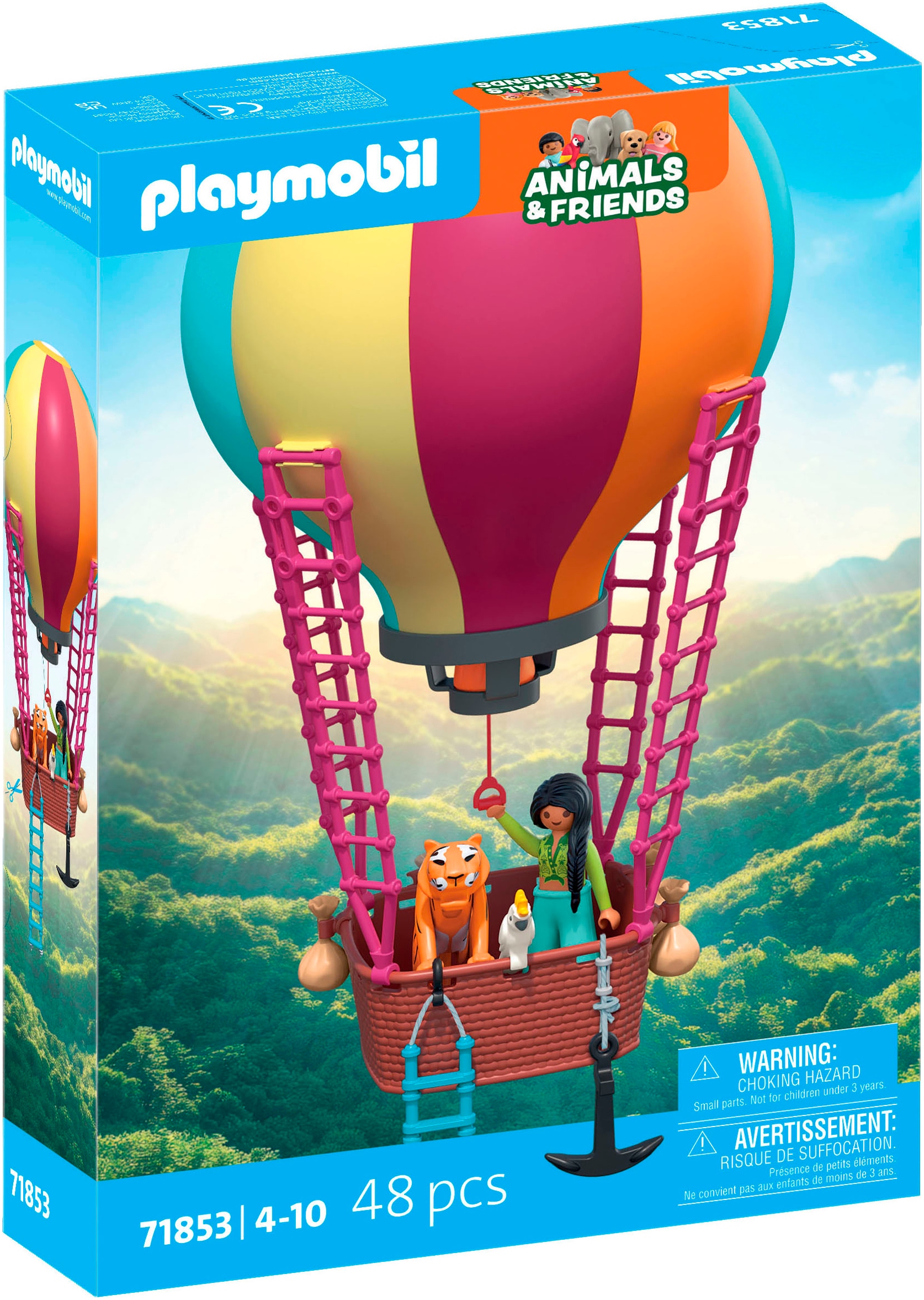 Playmobil® Konstruktions-Spielset »Ballonreise (71853), Animals & Friends« Made in Europe