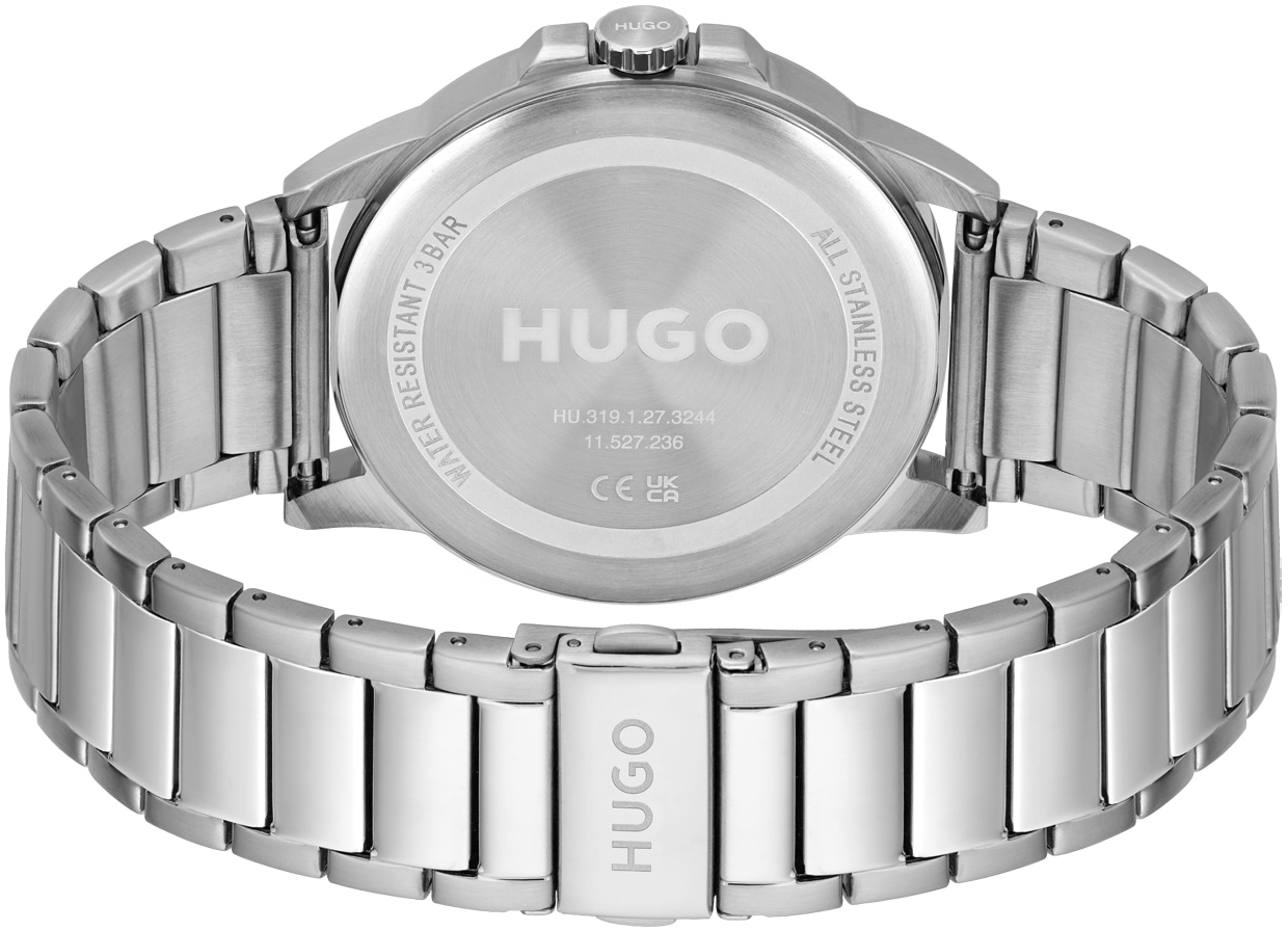 HUGO Quarzuhr »#FIRST, 1530246«, Armbanduhr, Herrenuhr, Mineralglas, anlog