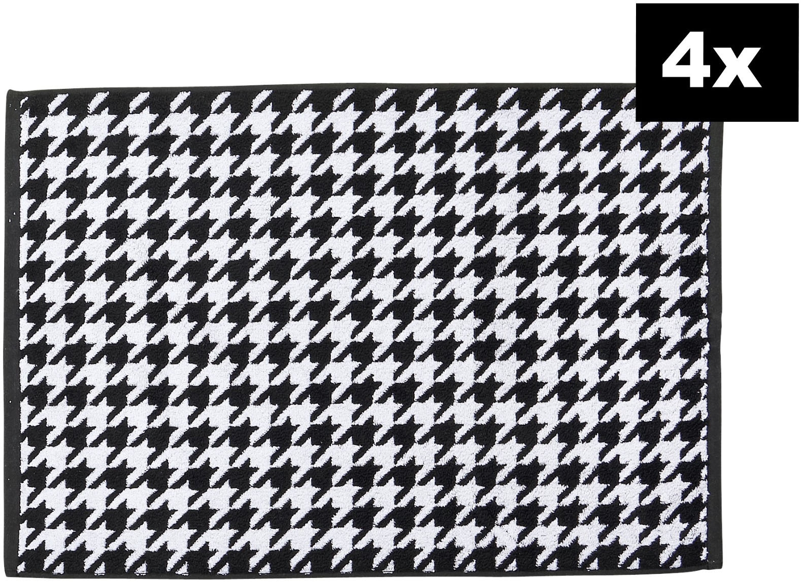 done.® Badematte »DAILY SHAPES Bird 4er-Set« Höhe 5 mm fußbodenheizungsgeeignet Badvorleger aus 100% Baumwolle, Jacquardgewebt