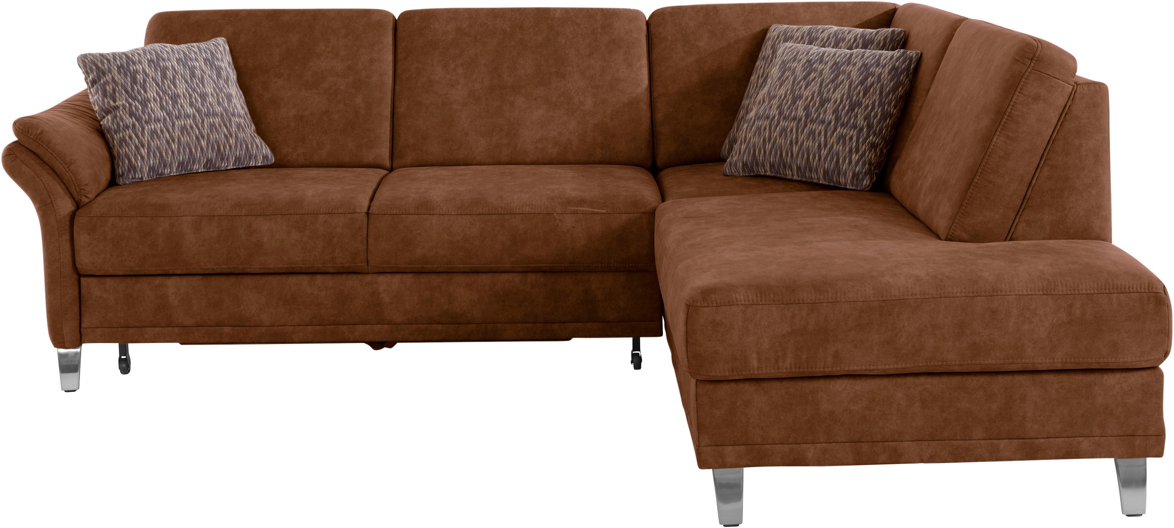 sit&more Ecksofa »Clio L-Form«, wahlweise mit Bettfunktion und Bettkasten, inklusive Federkern
