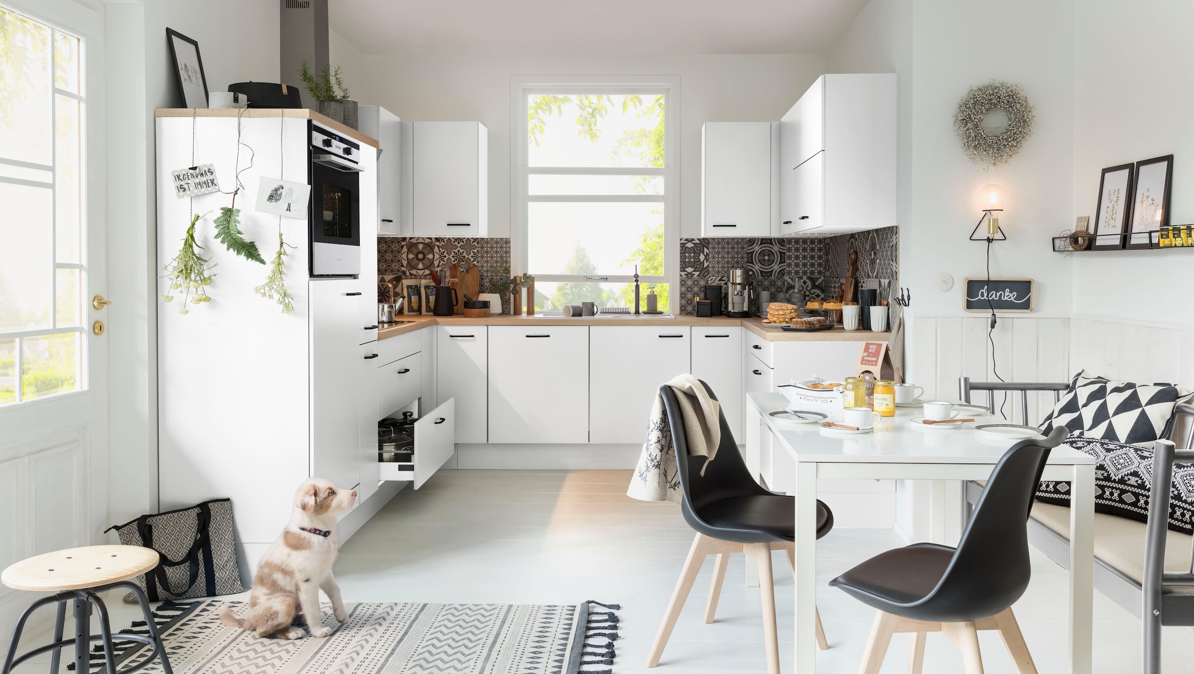 OPTIFIT Eckunterschrank »Elga«, mit Soft-Close-Funktion, höhenverstellbaren Füße, Breite 90x90 cm