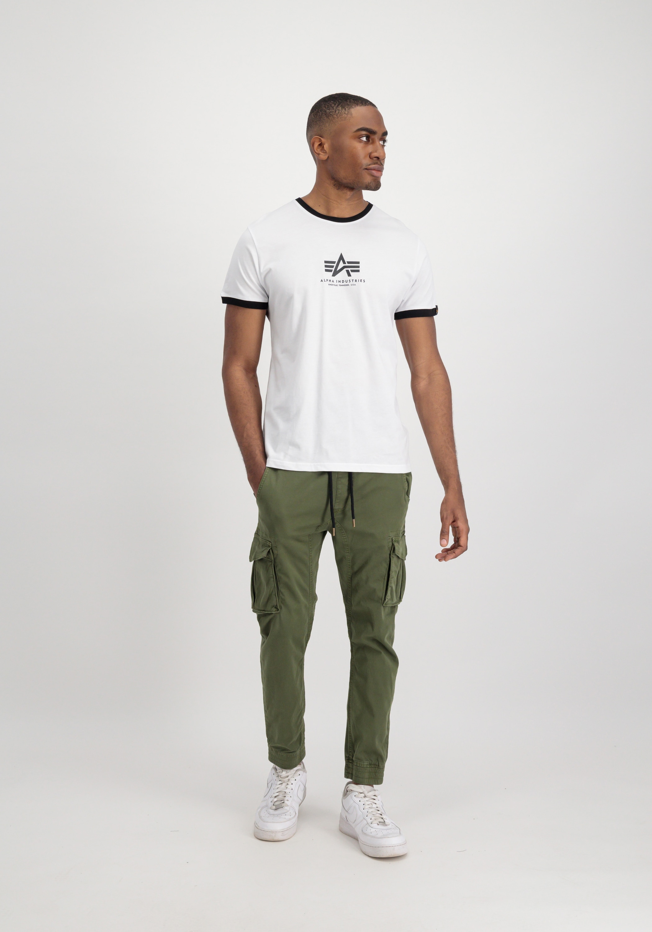 Alpha Industries T-Shirt »Alpha Industries Men - T-Shirts Basic T-Shirt Contrast ML«