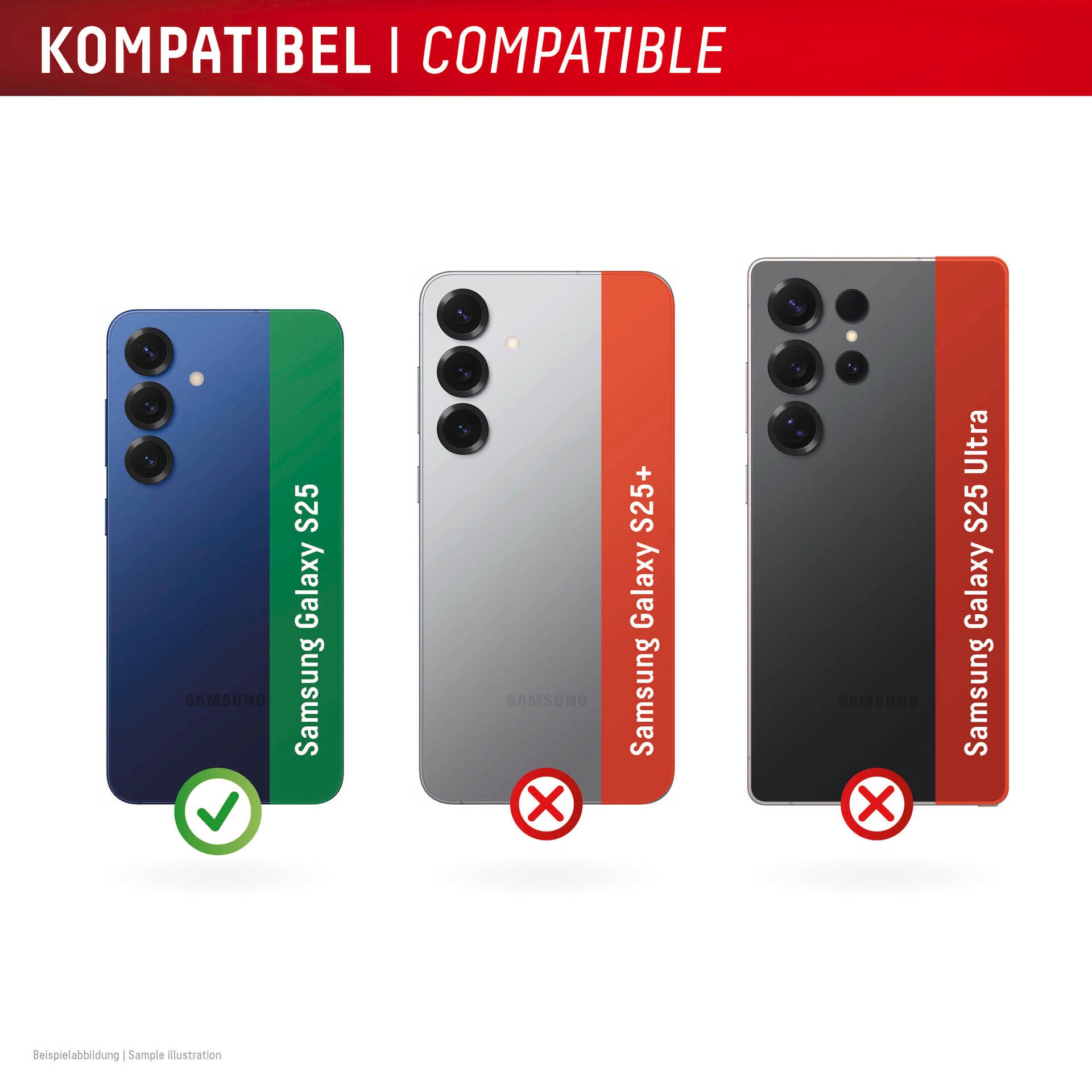 Displex Kameraschutzglas »Camera Lens Glass Single Glass Ring Protector«, für Samsung Galaxy S25, (Packung, 2x Einzellinsen-Schutzringe), Objektivschutz, Kameraschutz, kratz- & stoßfest