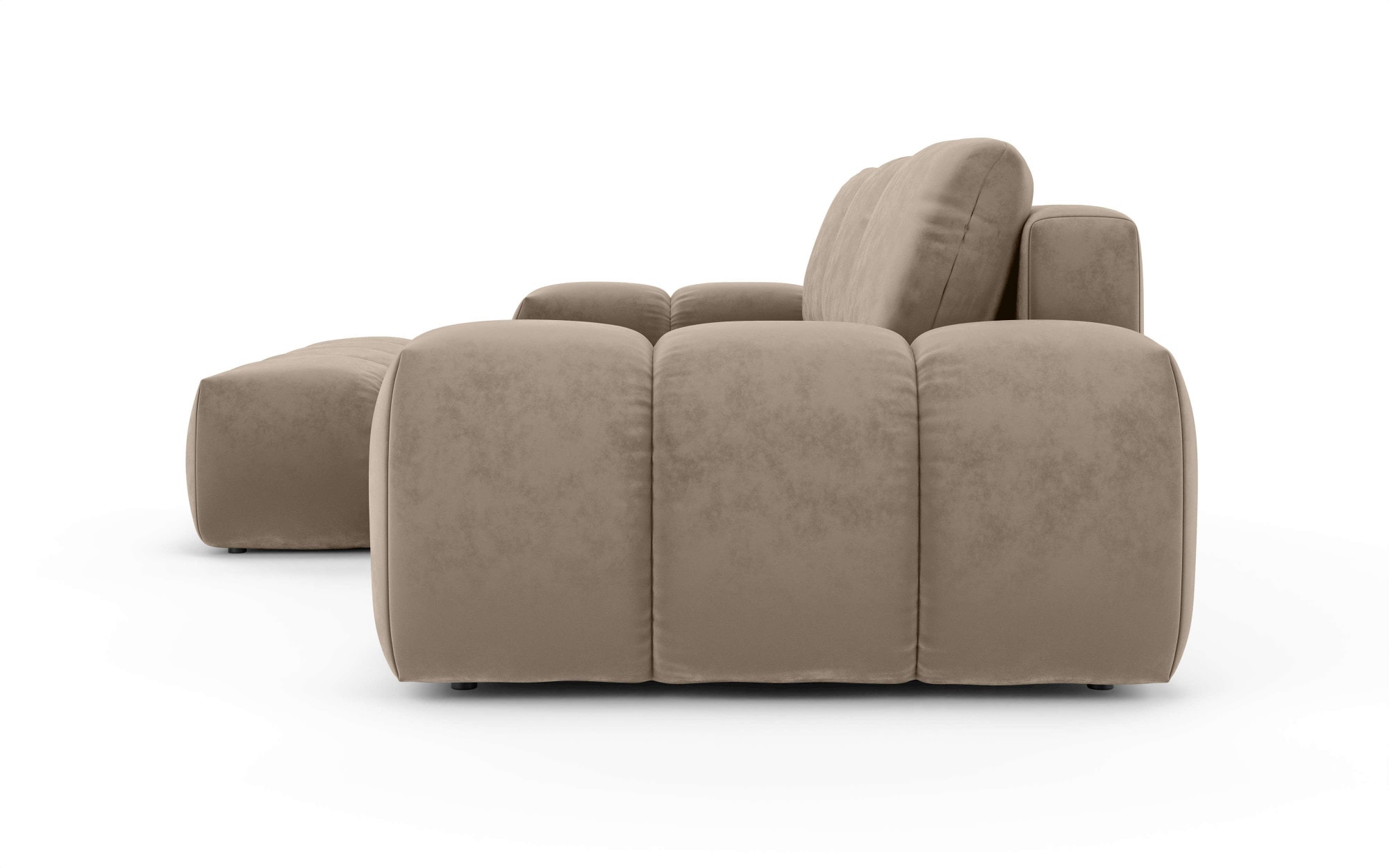 INOSIGN Ecksofa »AZITA klein optionale Schlafsofa mit Bettkasten, B/T/H: 270/166,5/84cm«, L-Form mit Wellenunterfederung, Bubble-Optik