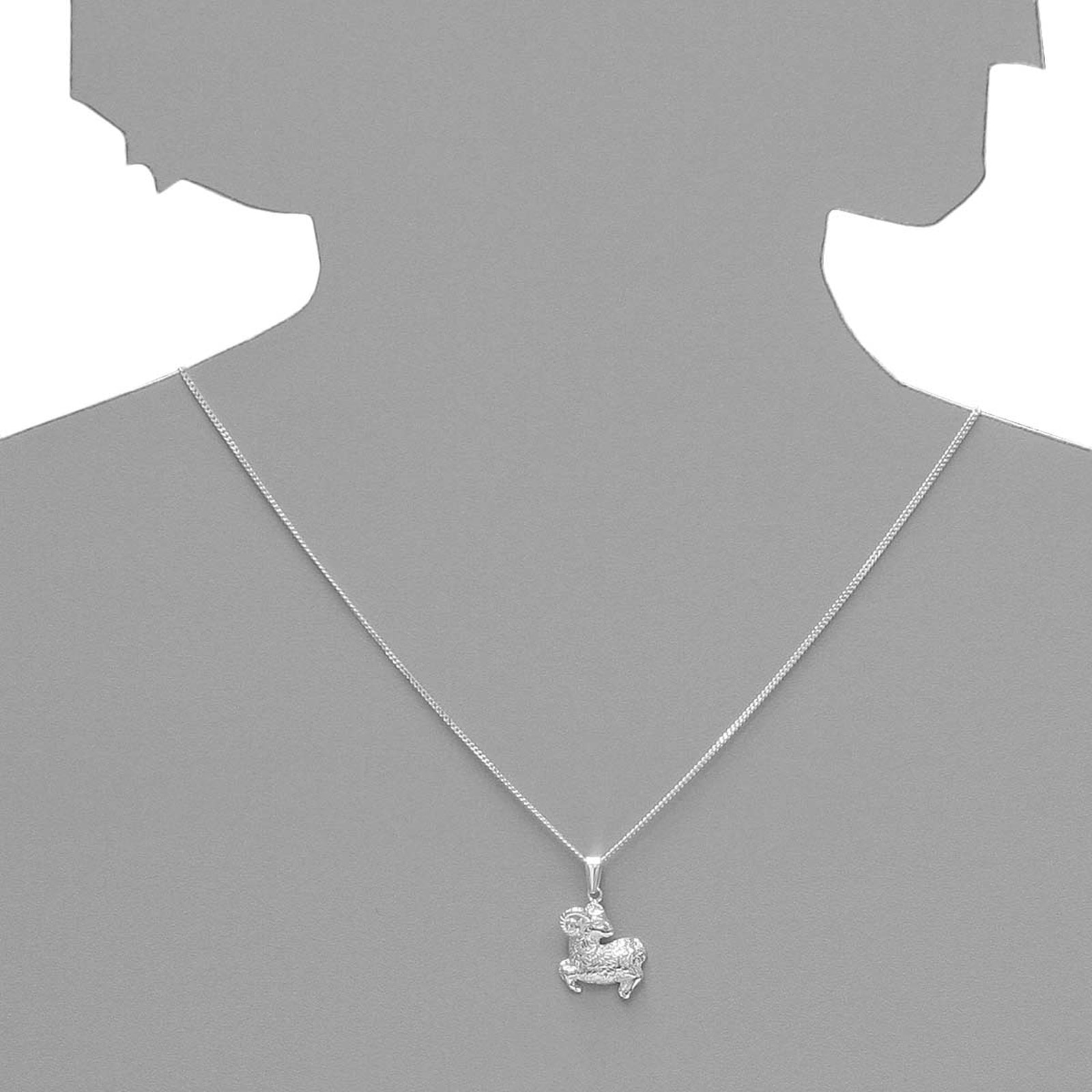 OSTSEE-SCHMUCK Kettenanhänger »- Tierkreiszeichen Widder - Silber 925/000 -,«