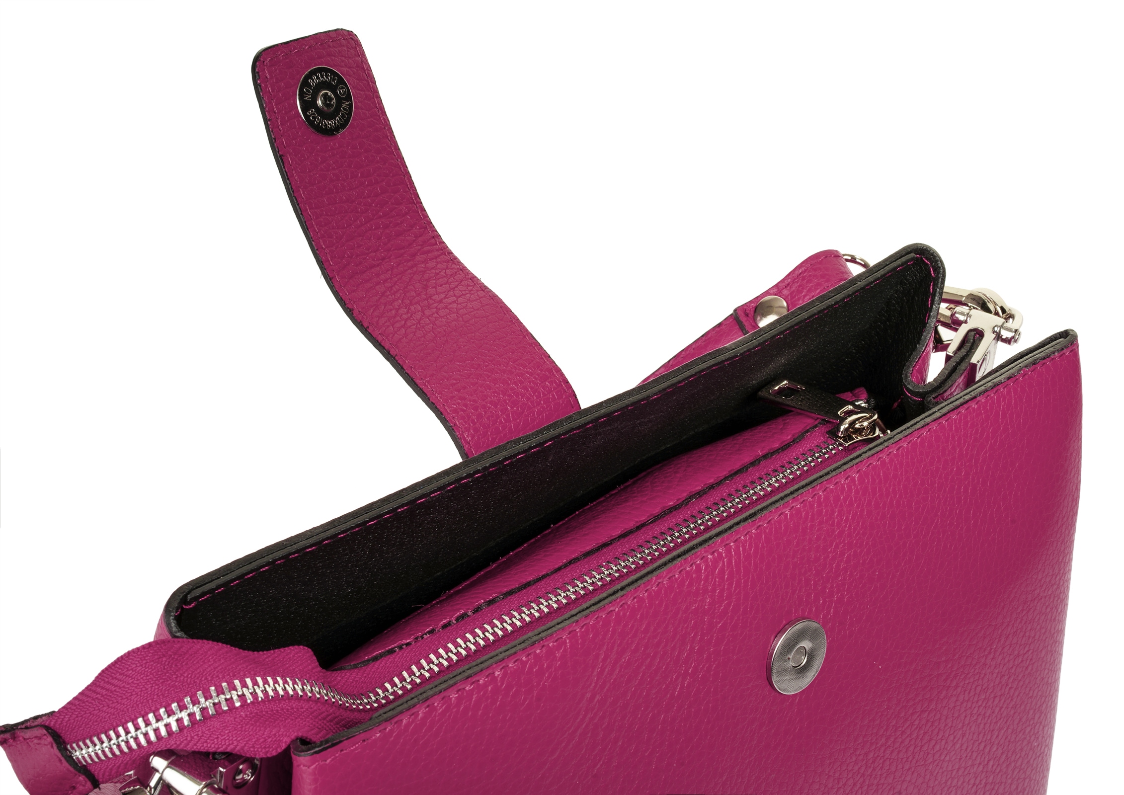 Cluty Henkeltasche, echt Leder, Made in Italy