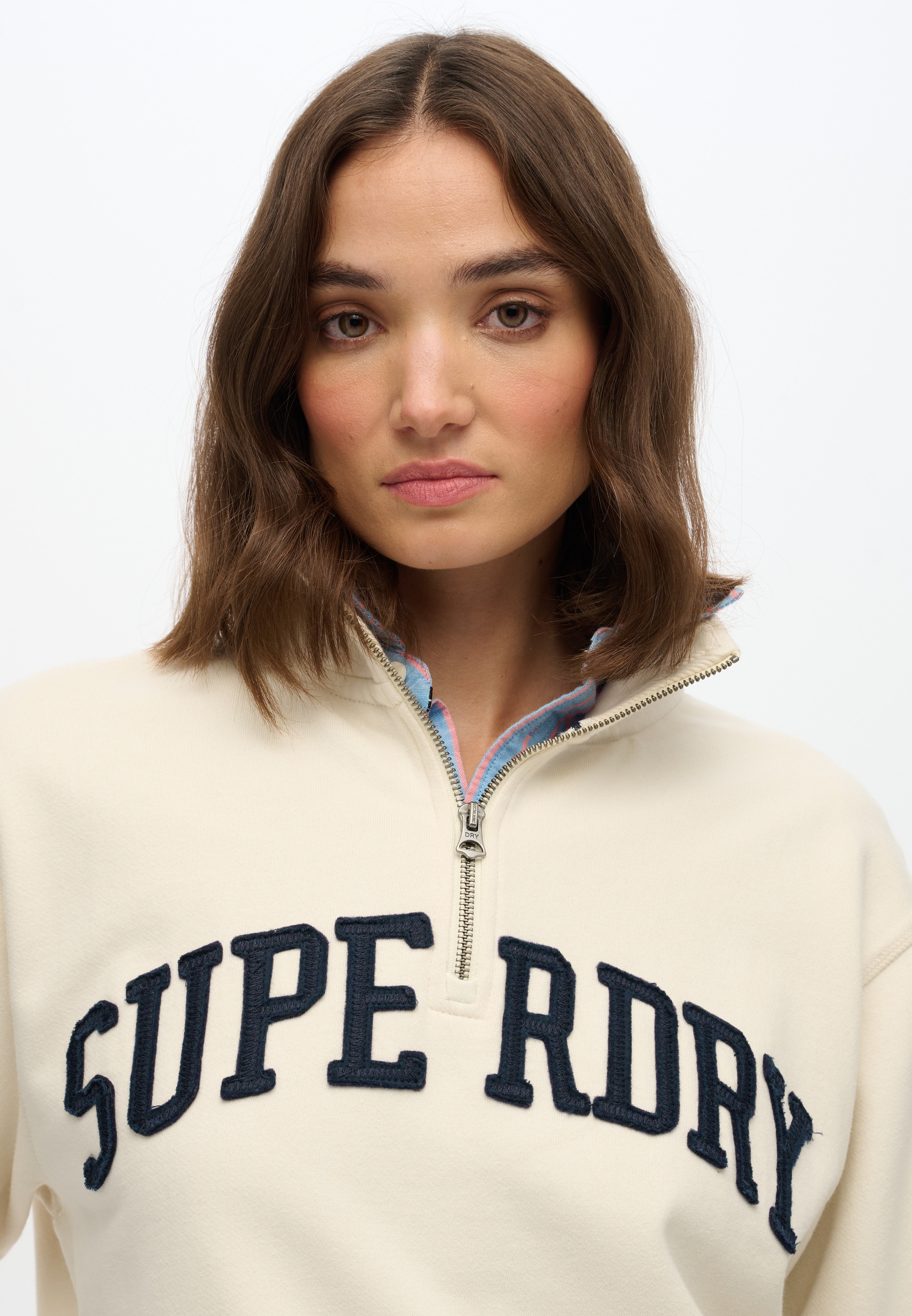Superdry Sweatshirt »ATHLETIC ESS APPLIQUE HALF ZIP«