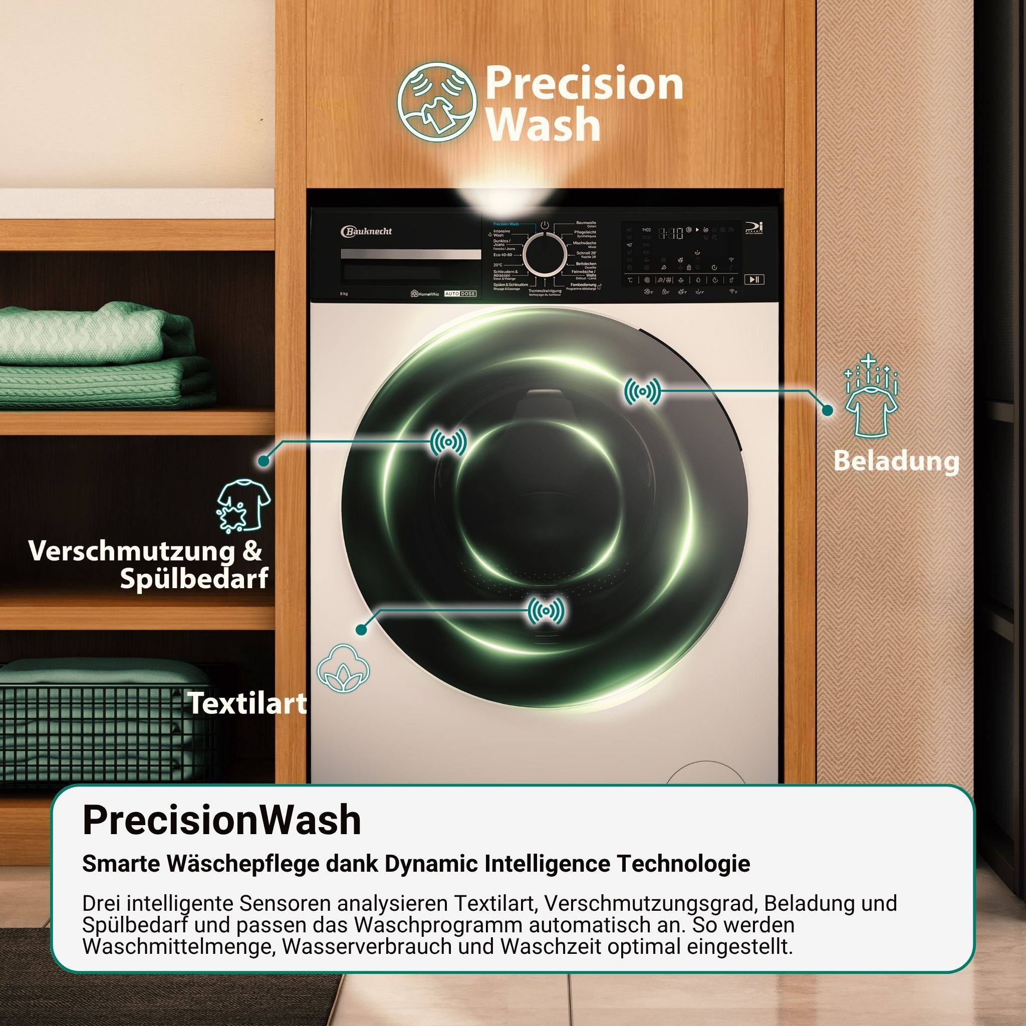 BAUKNECHT Waschmaschine Toplader »TBK 71A BWD SILENCE« 6 kg 1200 U/min HomeWhiz – smarte Vernetzung für mehr Komfort