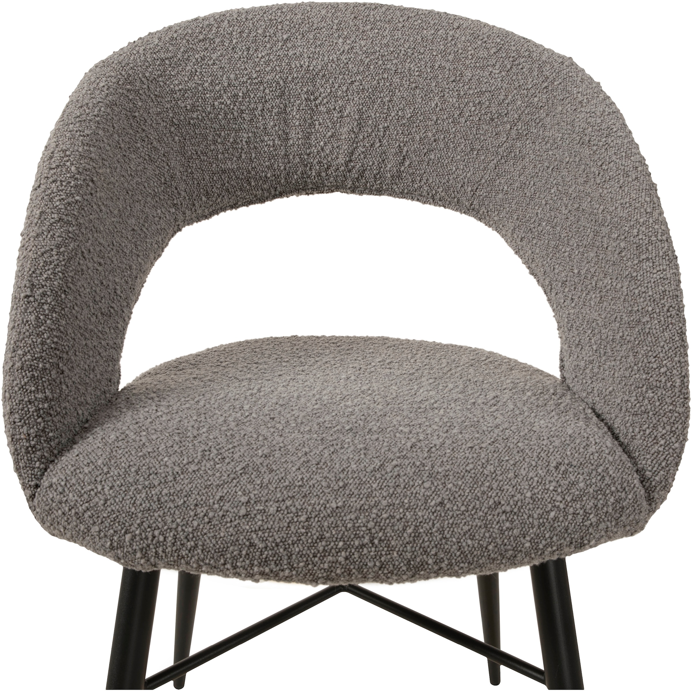 OMG Design Esszimmerstuhl »Marley« (Set) 1 Stk.mit modernem Cut-Out, Bouclé Bezug