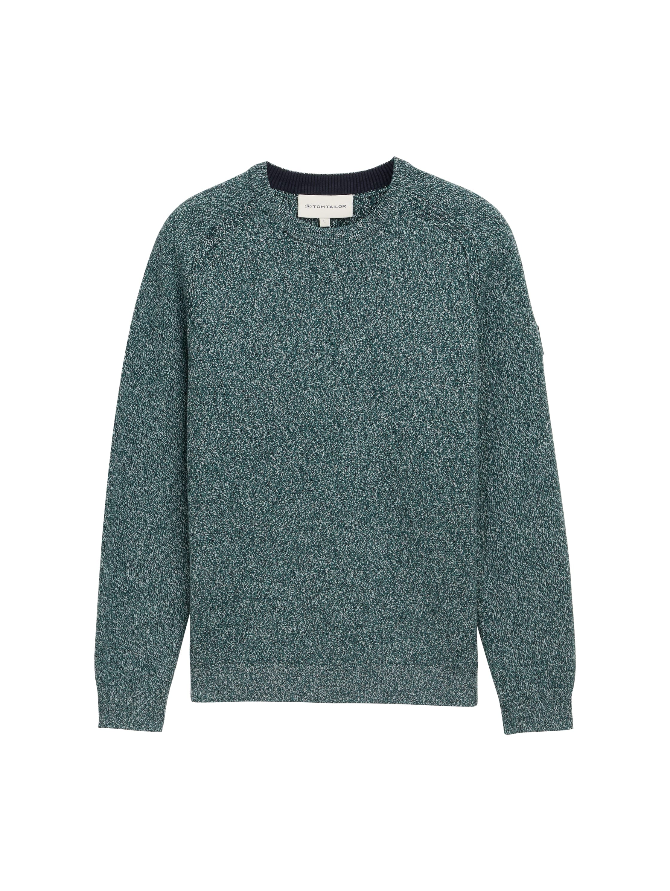 TOM TAILOR Strickpullover mit Logo Stickerei am Arm