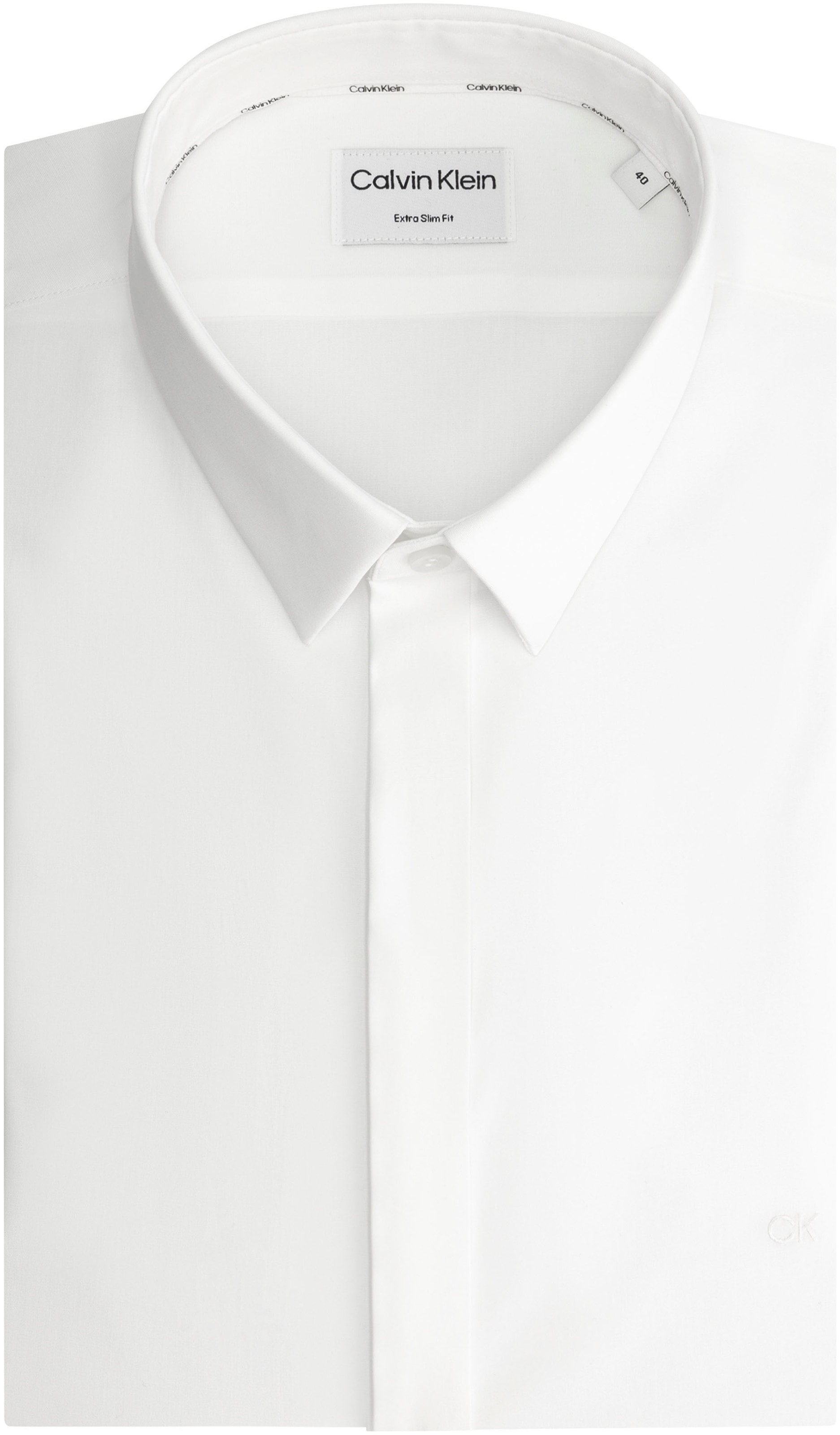 Calvin Klein Langarmhemd »POPLIN HP EXTRA SLIM SHIRT«, mit Logostickerei