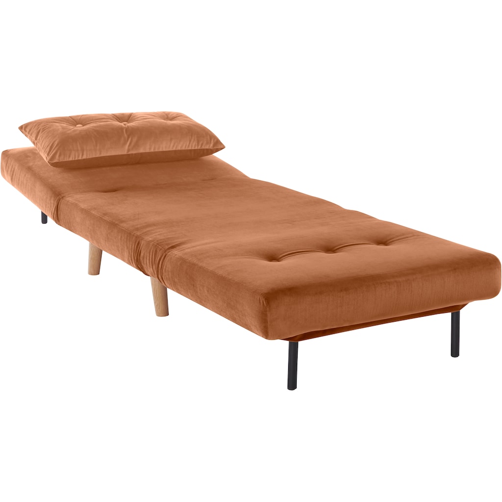 INOSIGN Daybett, ausziehbare Metallstützbeine, Schlafsessel in zwei Größen erhältlich