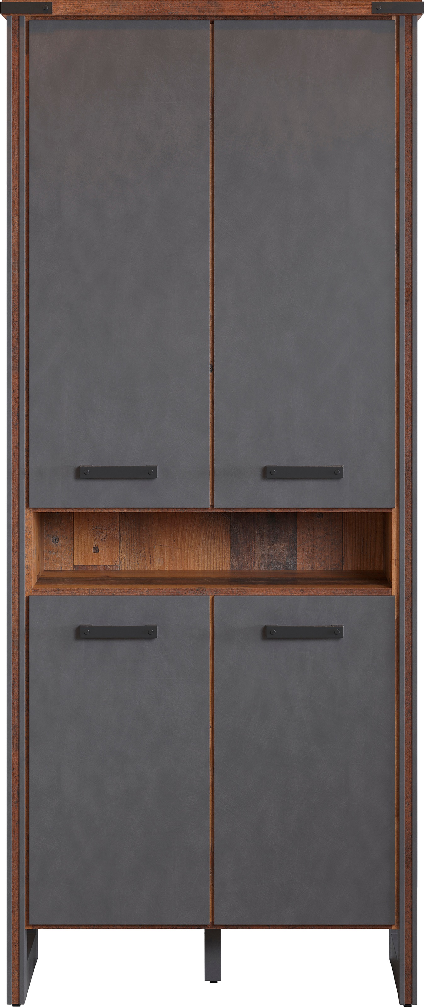 Home affaire Aktenschrank »Bristol«, modernes Design, Stauraum, Maße (B/T/H) 89/42/213 cm
